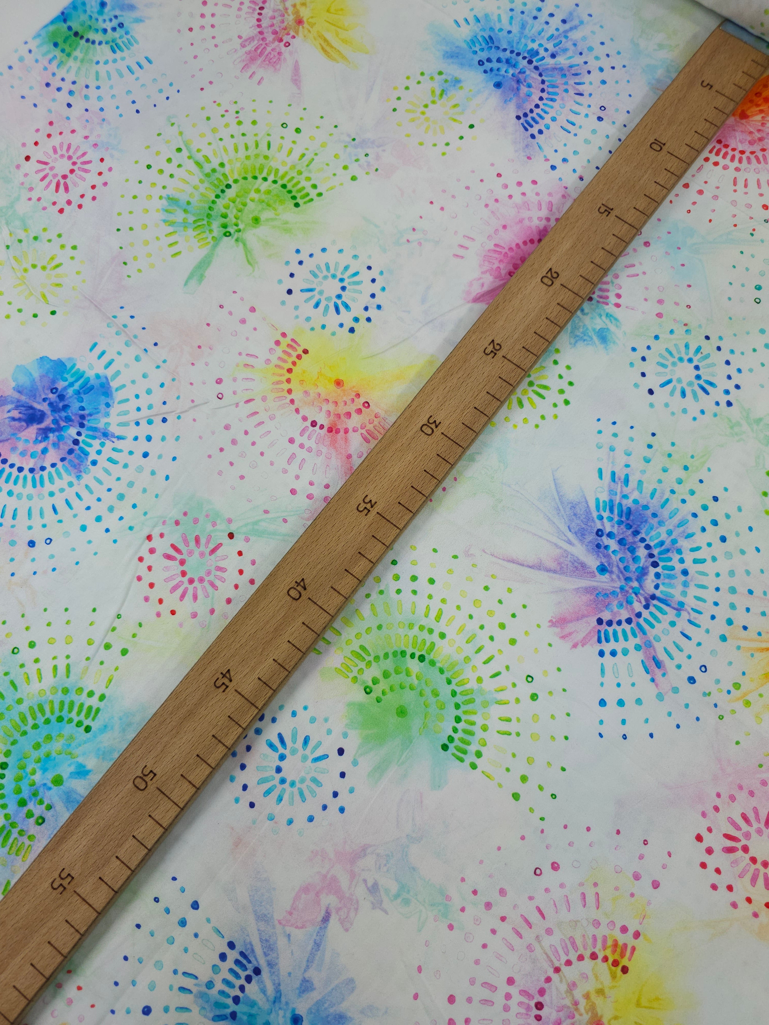 Abstract Garden Gloss Cotton Sateen 102" - Robert Kaufman *EXTRA WIDE*