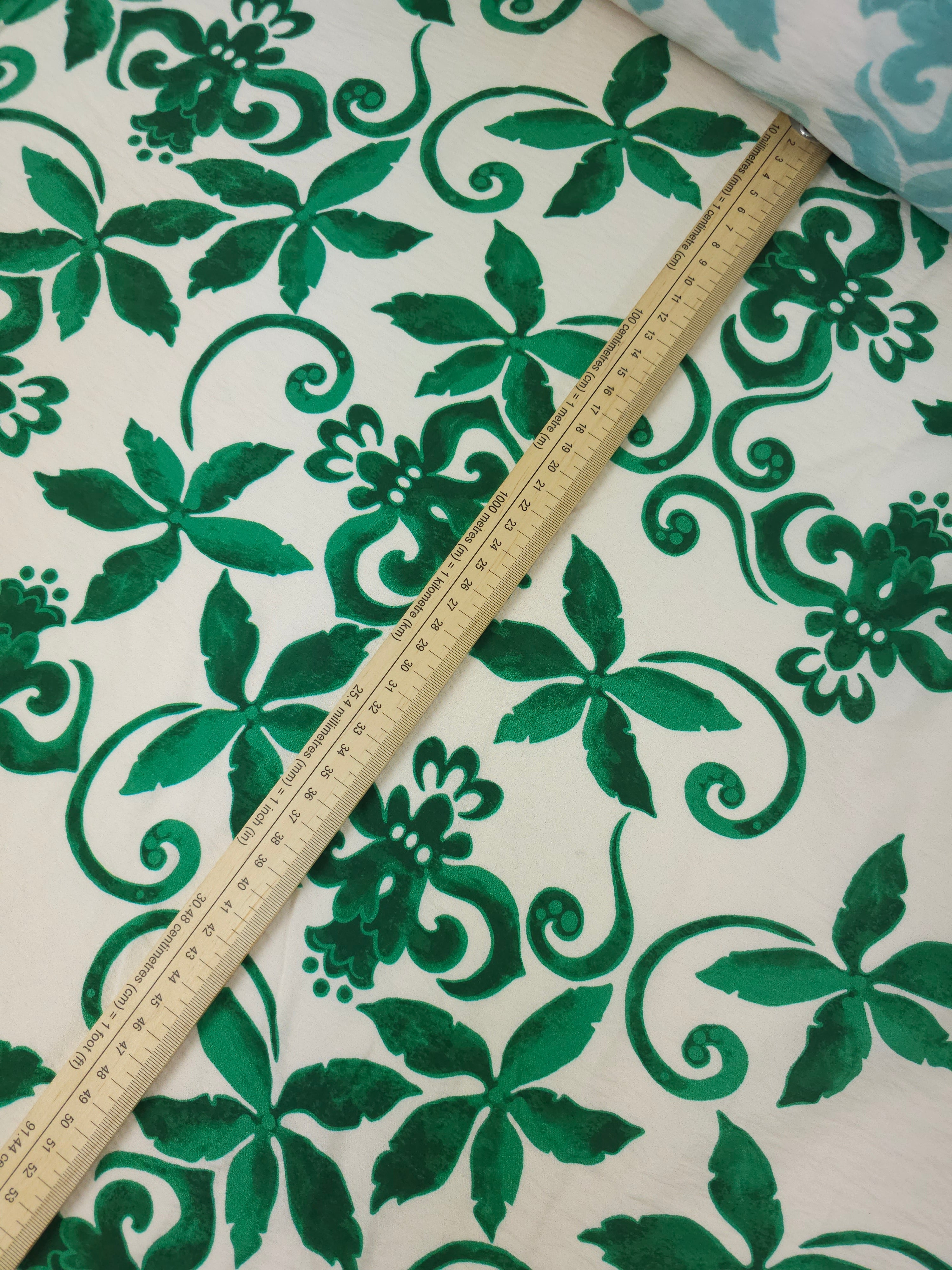 Green/Ivory Wonder Floral Modal Viscose