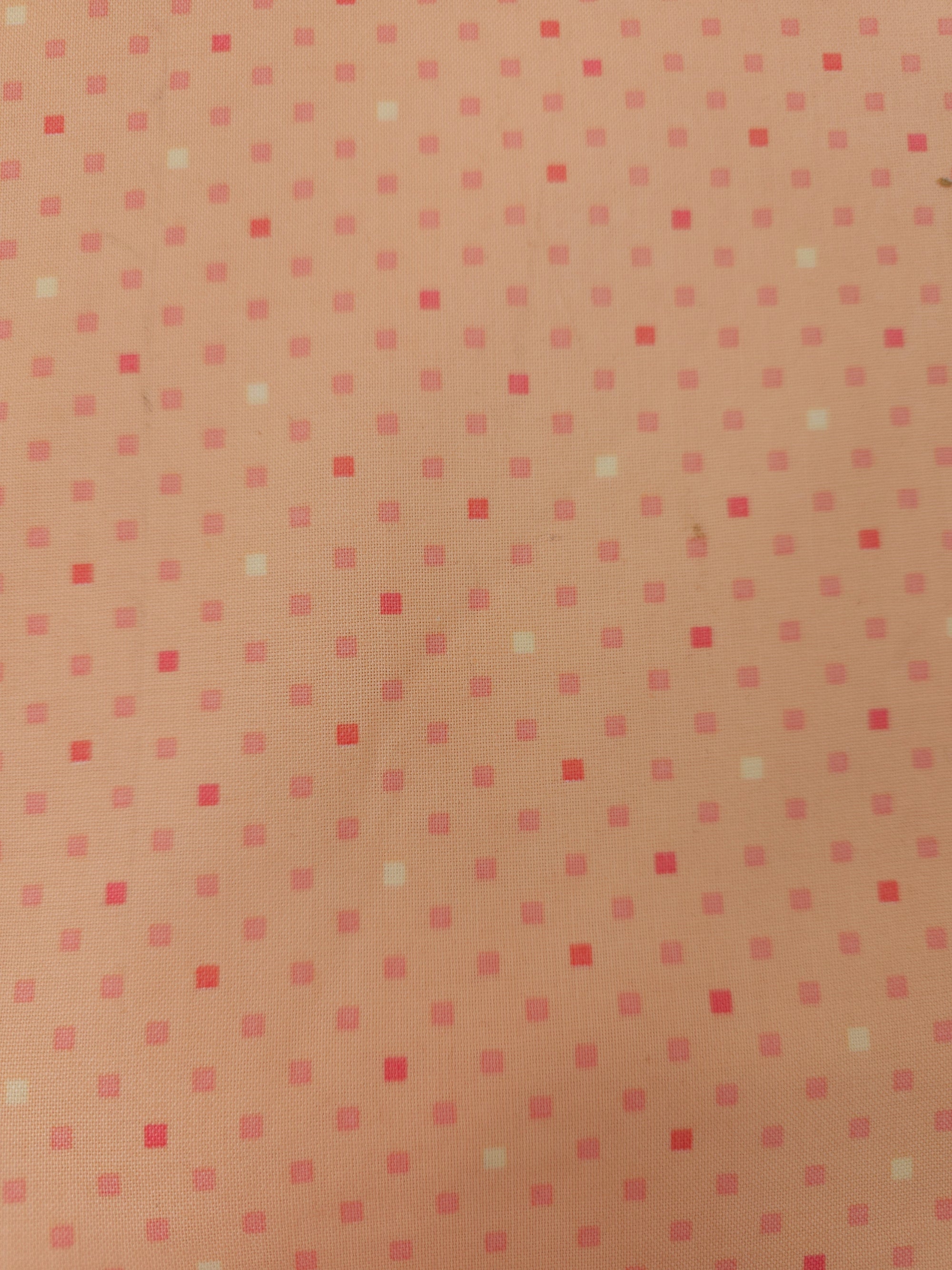 Salmon Mini Square 100% Cotton