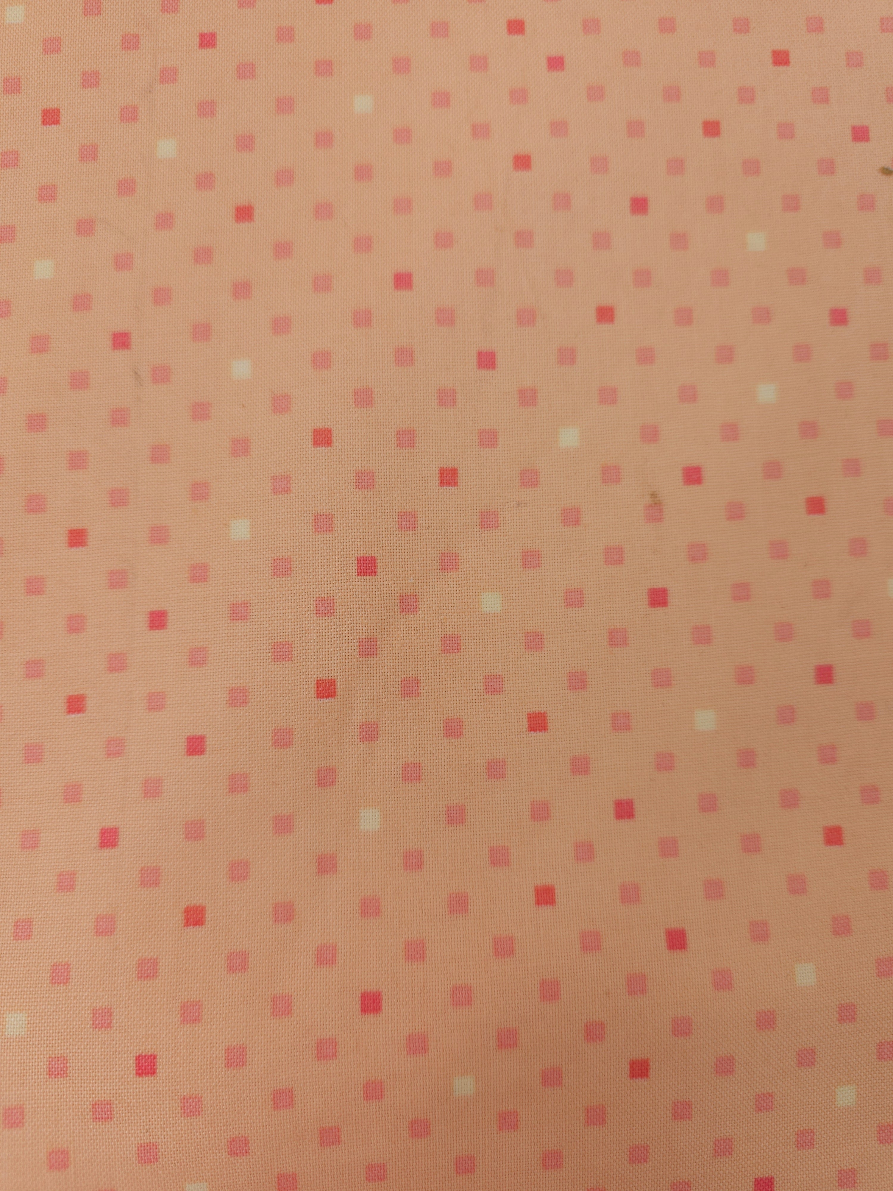 Salmon Mini Square 100% Cotton