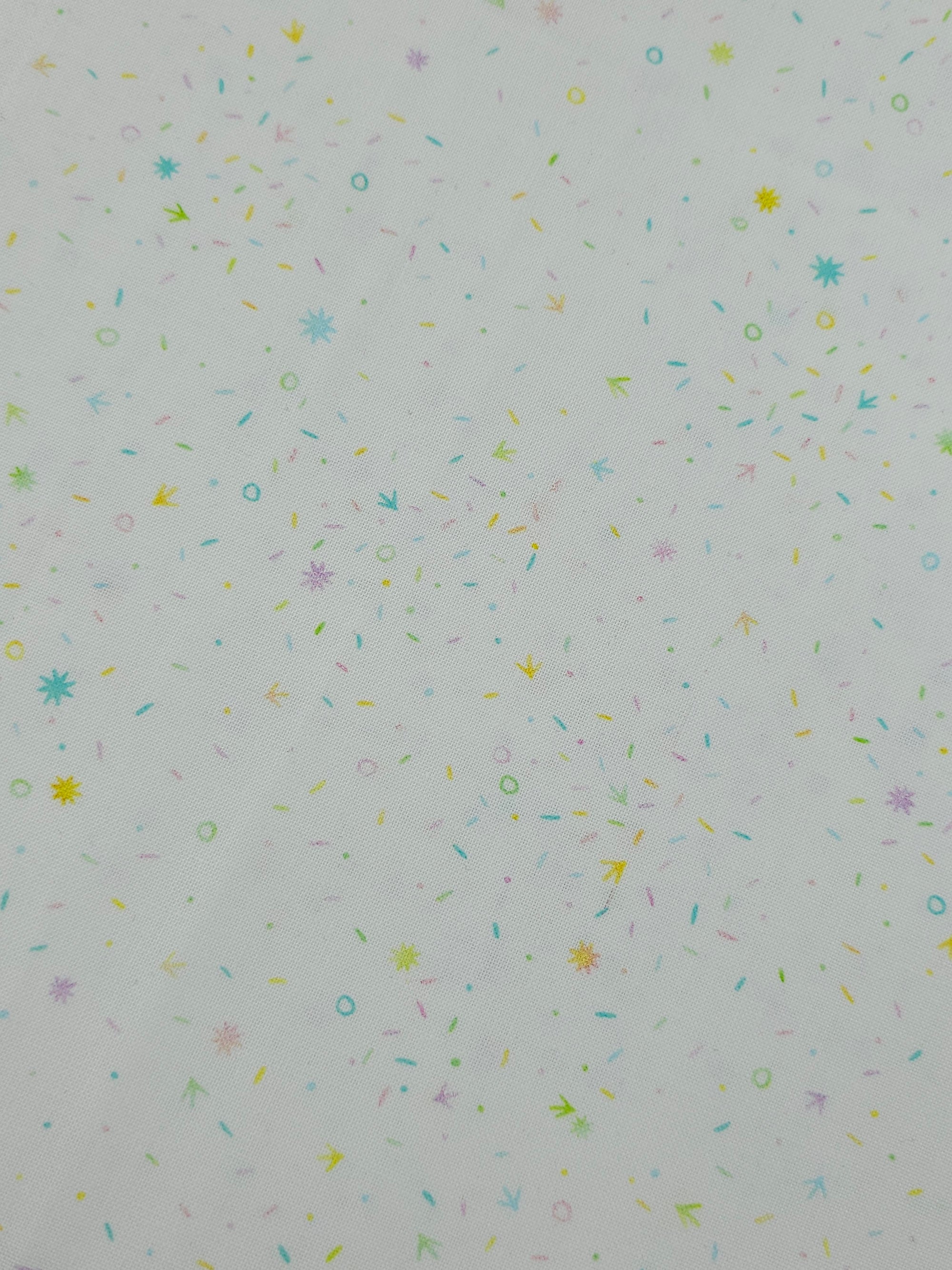 Multicolour Pastel Confetti 100% Cotton 114” *EXTRA WIDE*
