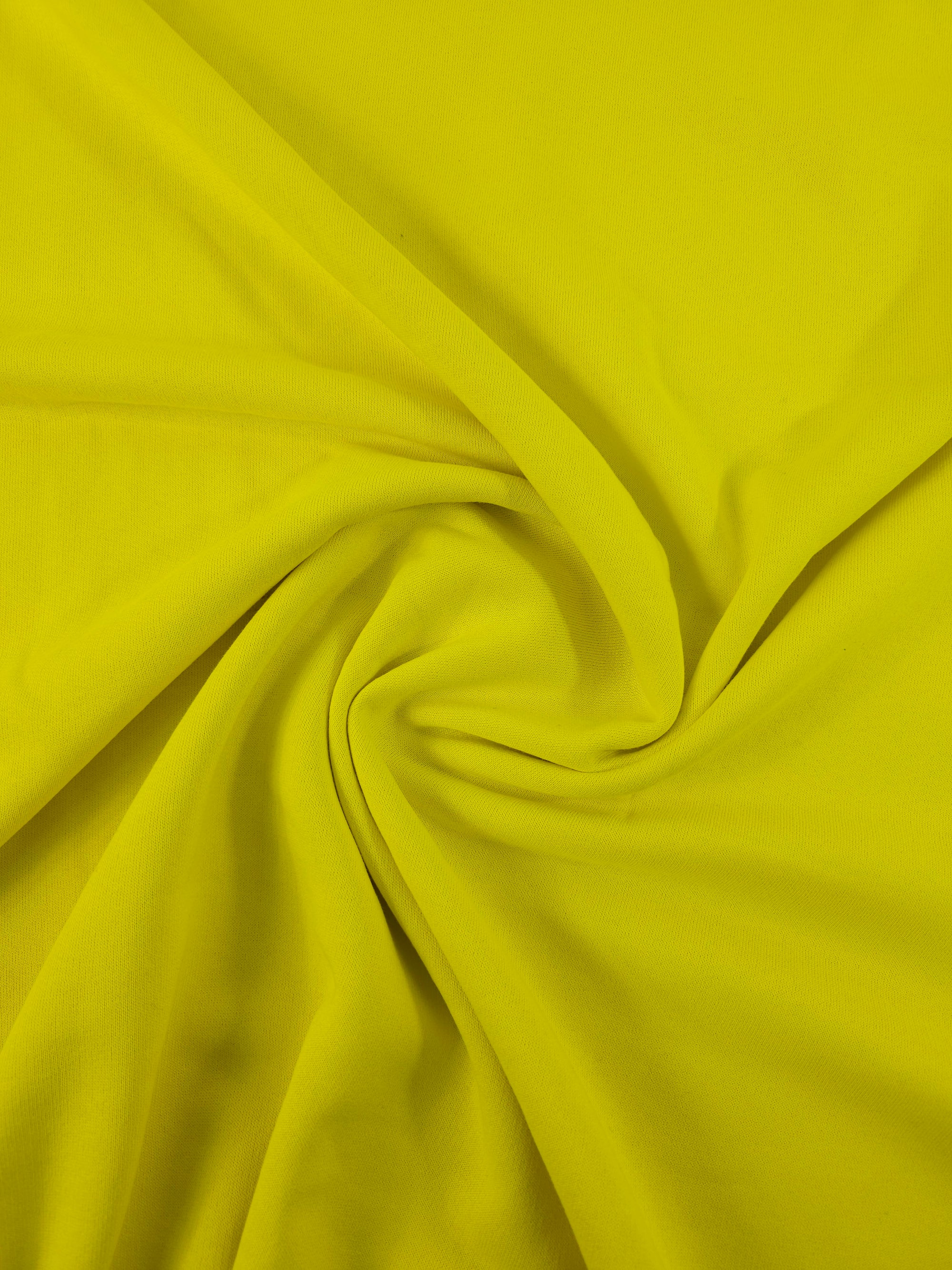 Yellow Fleece Backed Terry