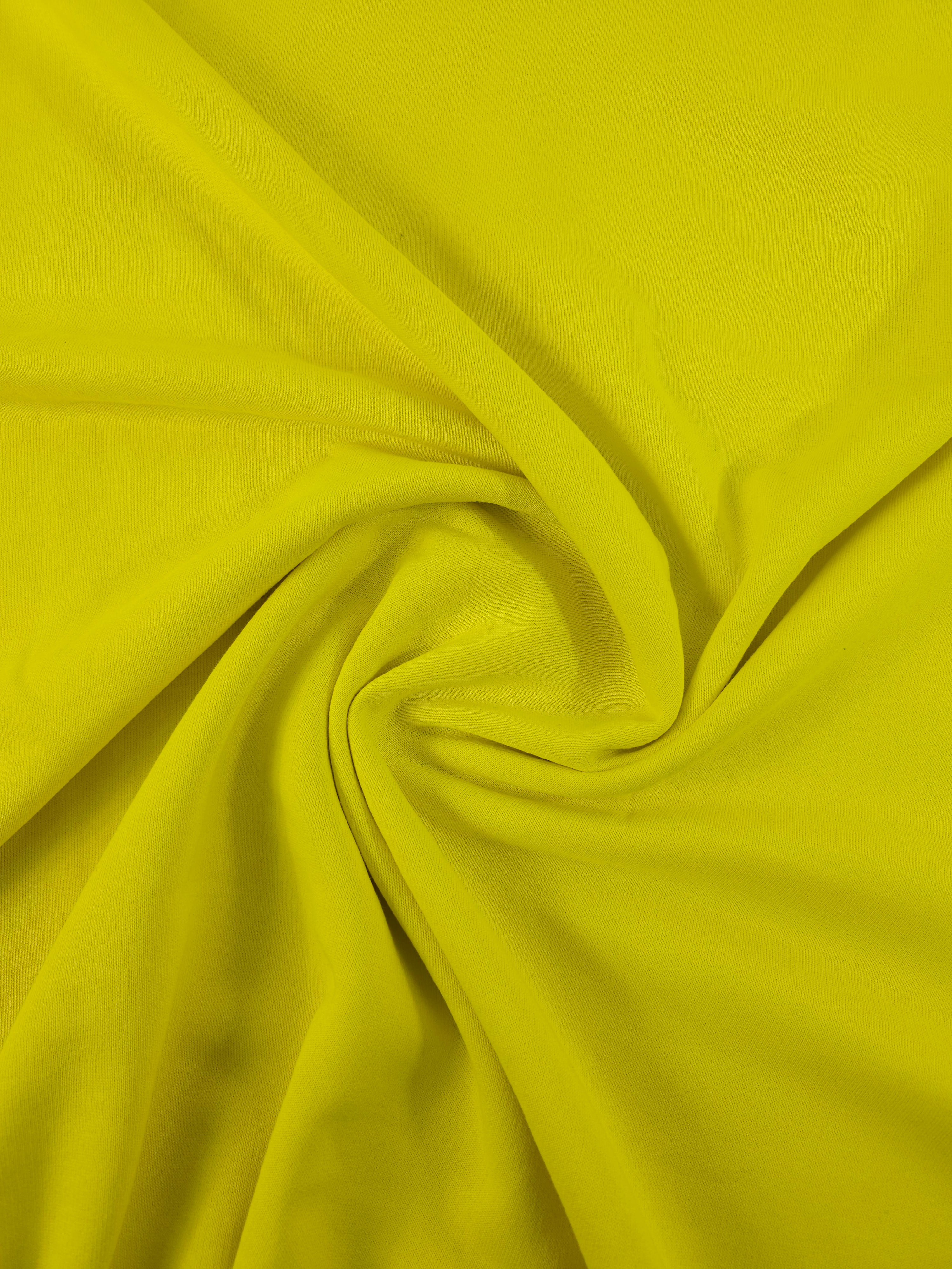 Yellow Fleece Backed Terry