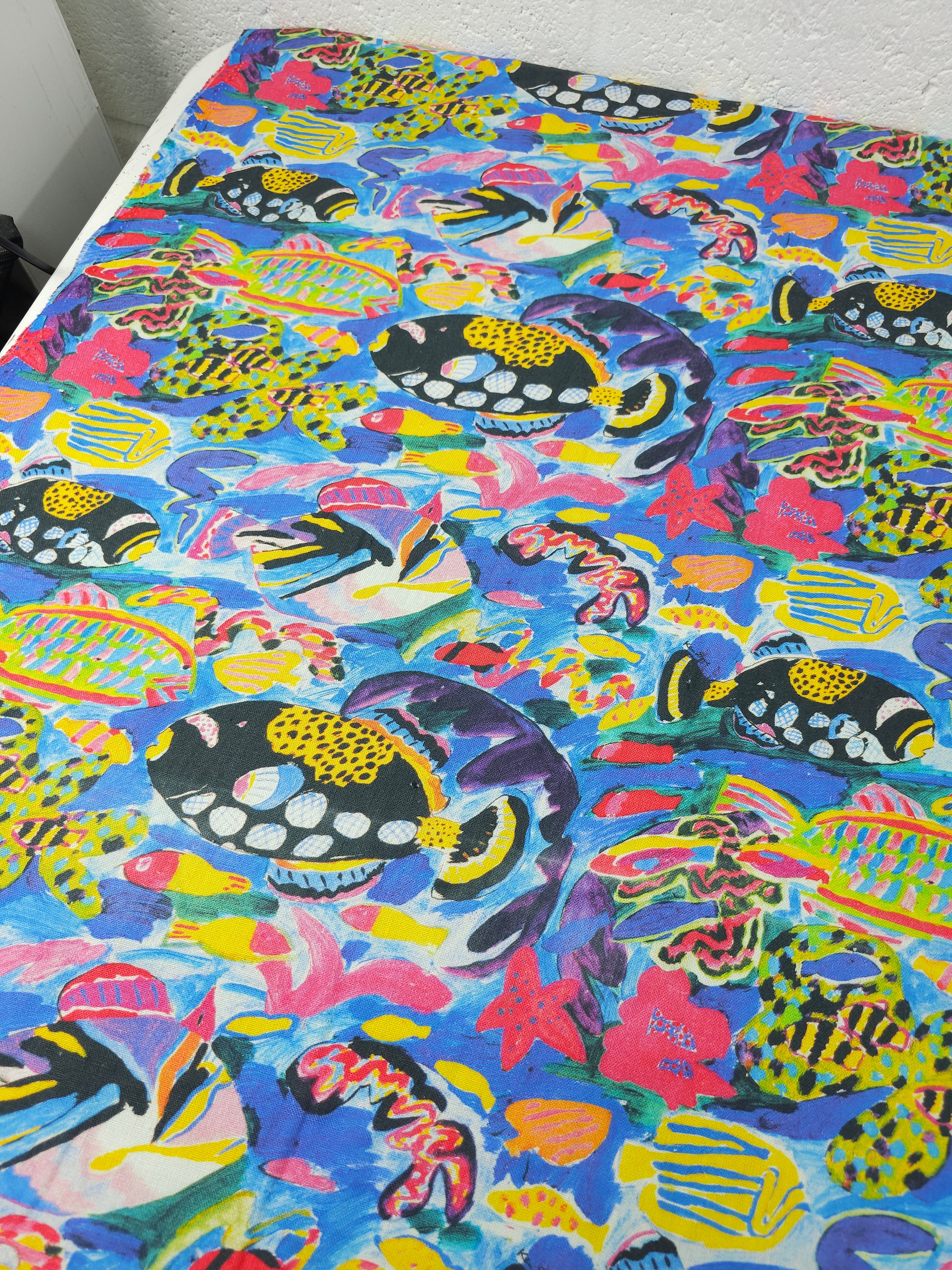 Abstract Pop Under The Sea Heavy Linen - Kip & Co x Ken Done
