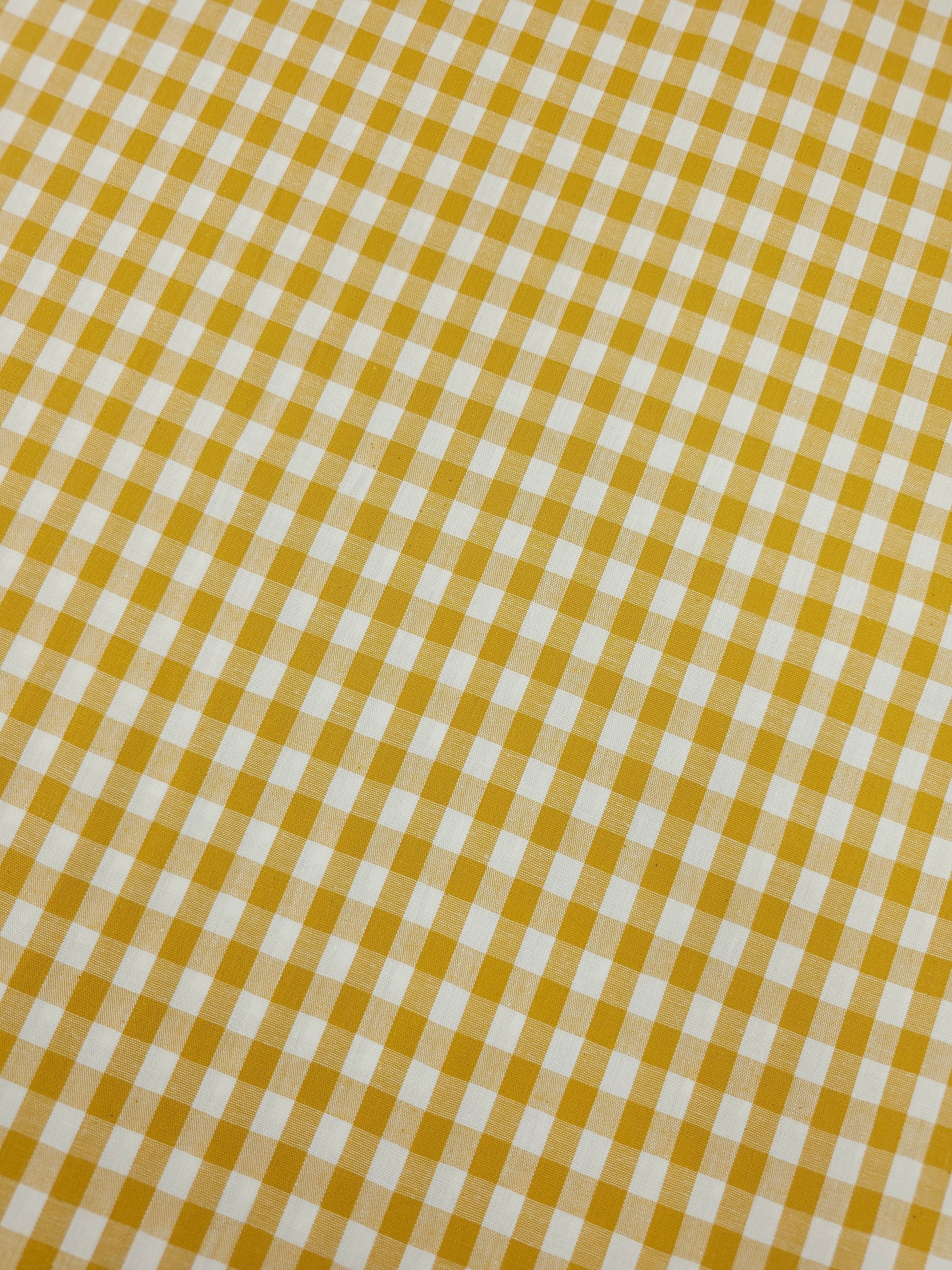Marigold Gingham 100% Cotton 49"