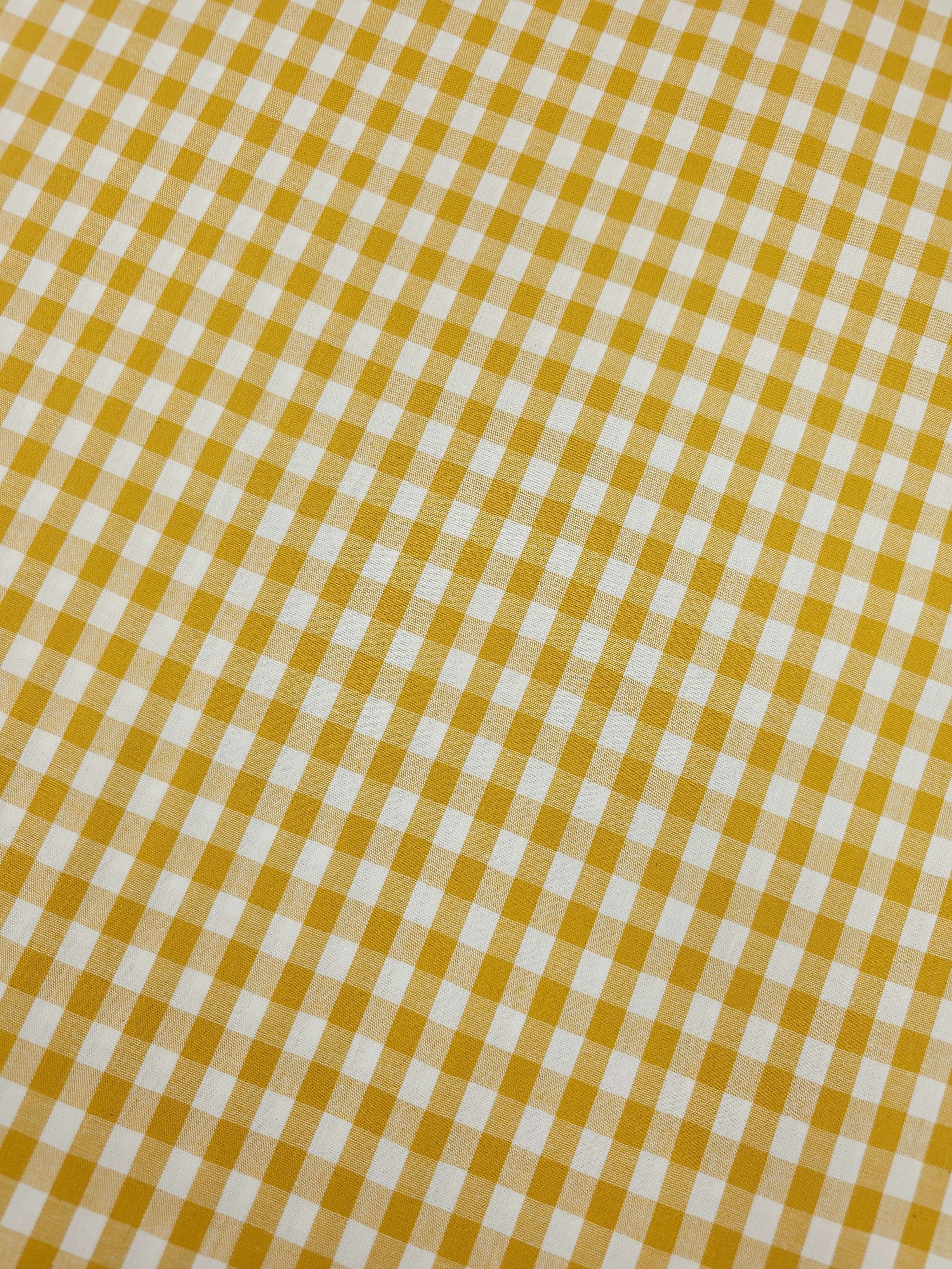 Marigold Gingham 100% Cotton 49"