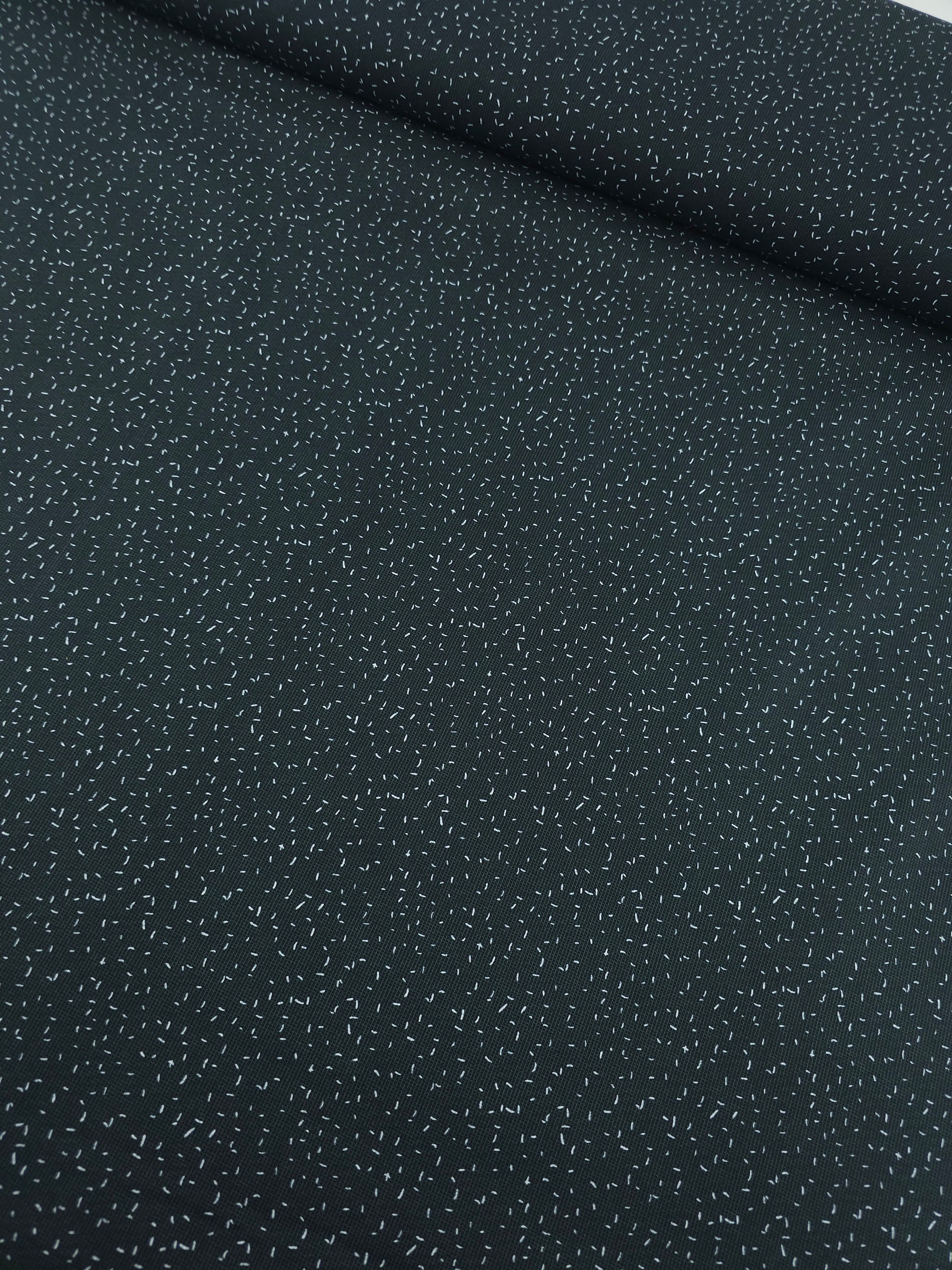 Black/White Grid Confetti 100% Cotton 57"