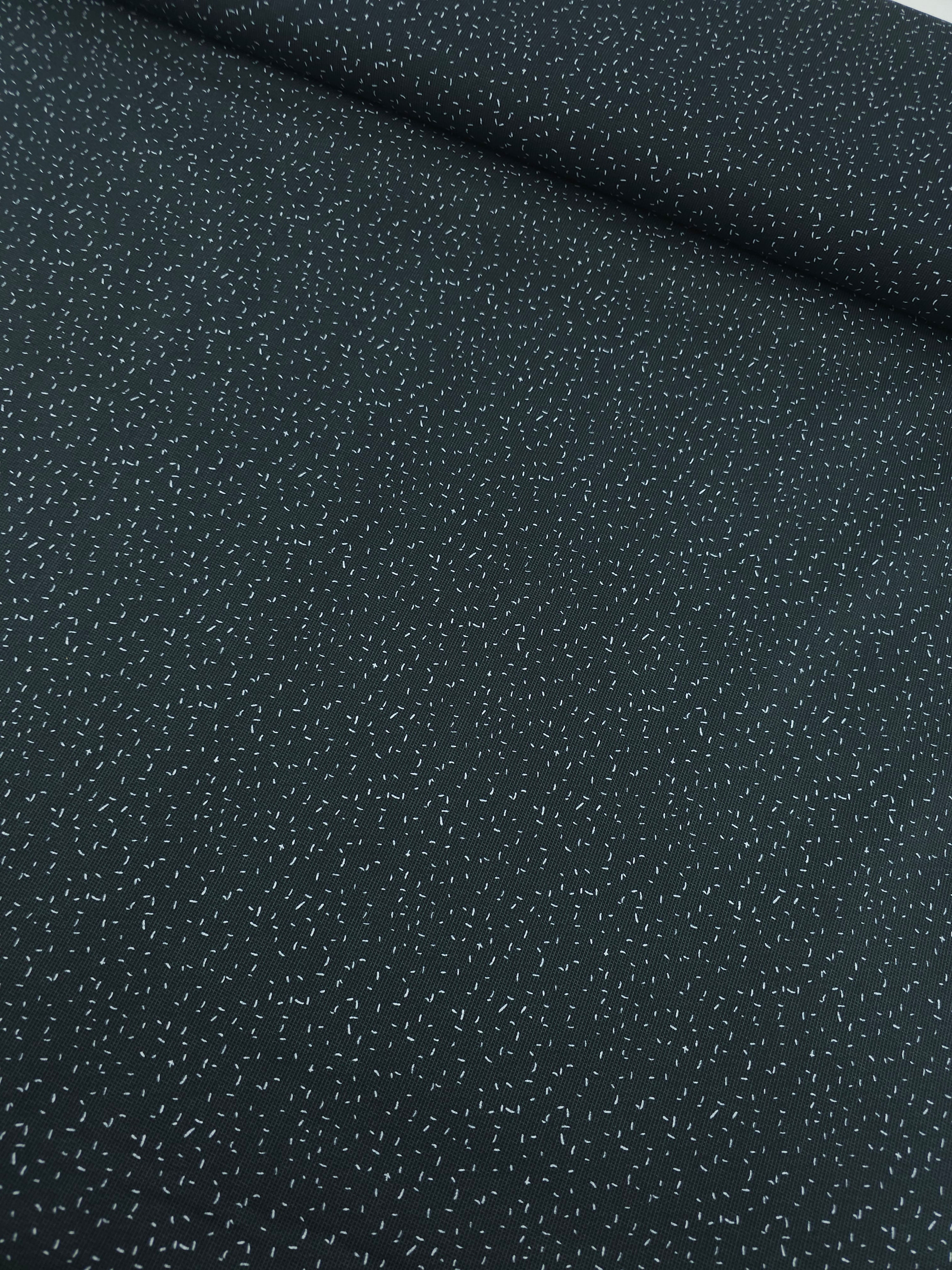 Black/White Grid Confetti 100% Cotton 57"