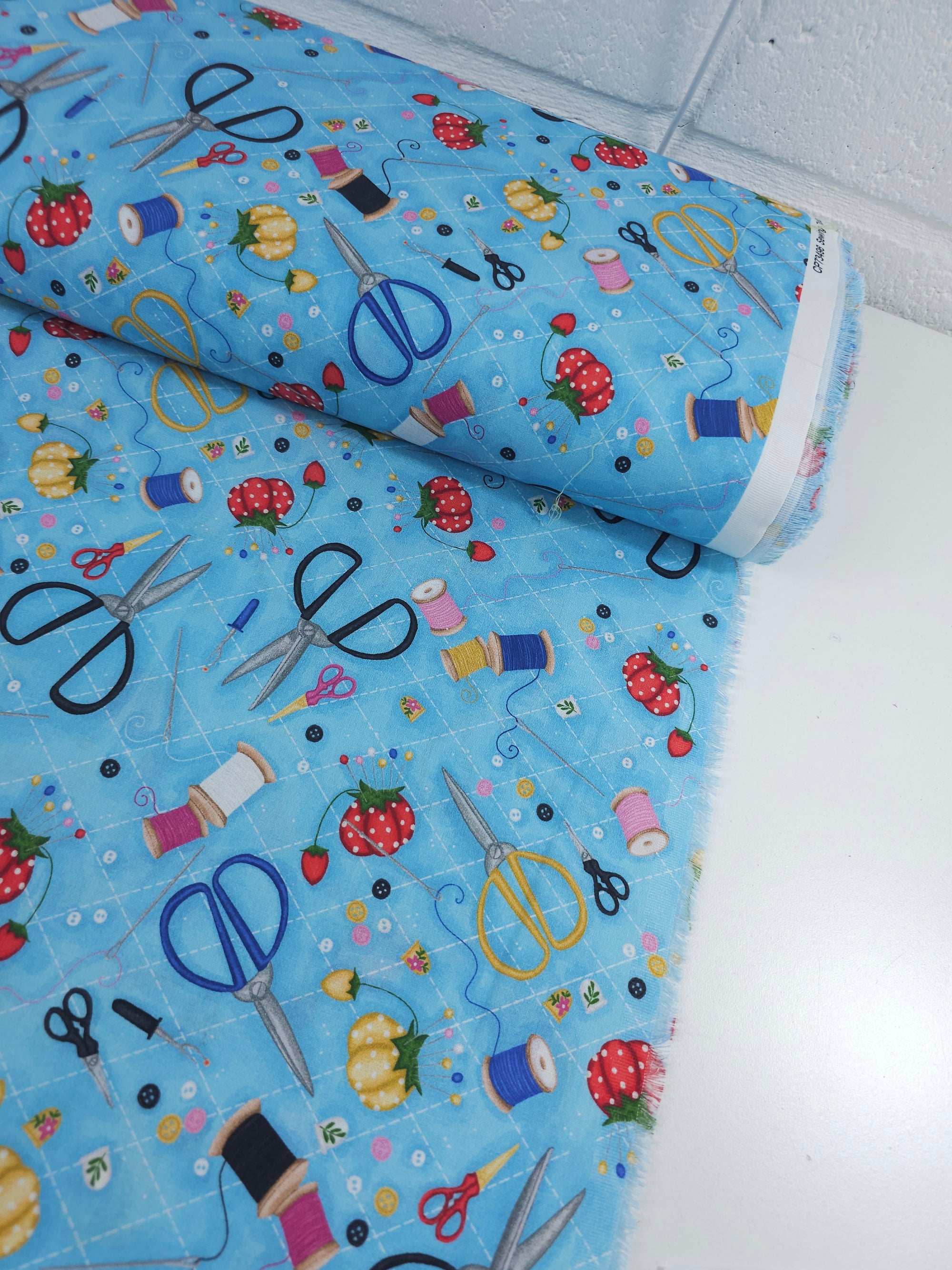Light Blue Sewing Kit 100% Cotton
