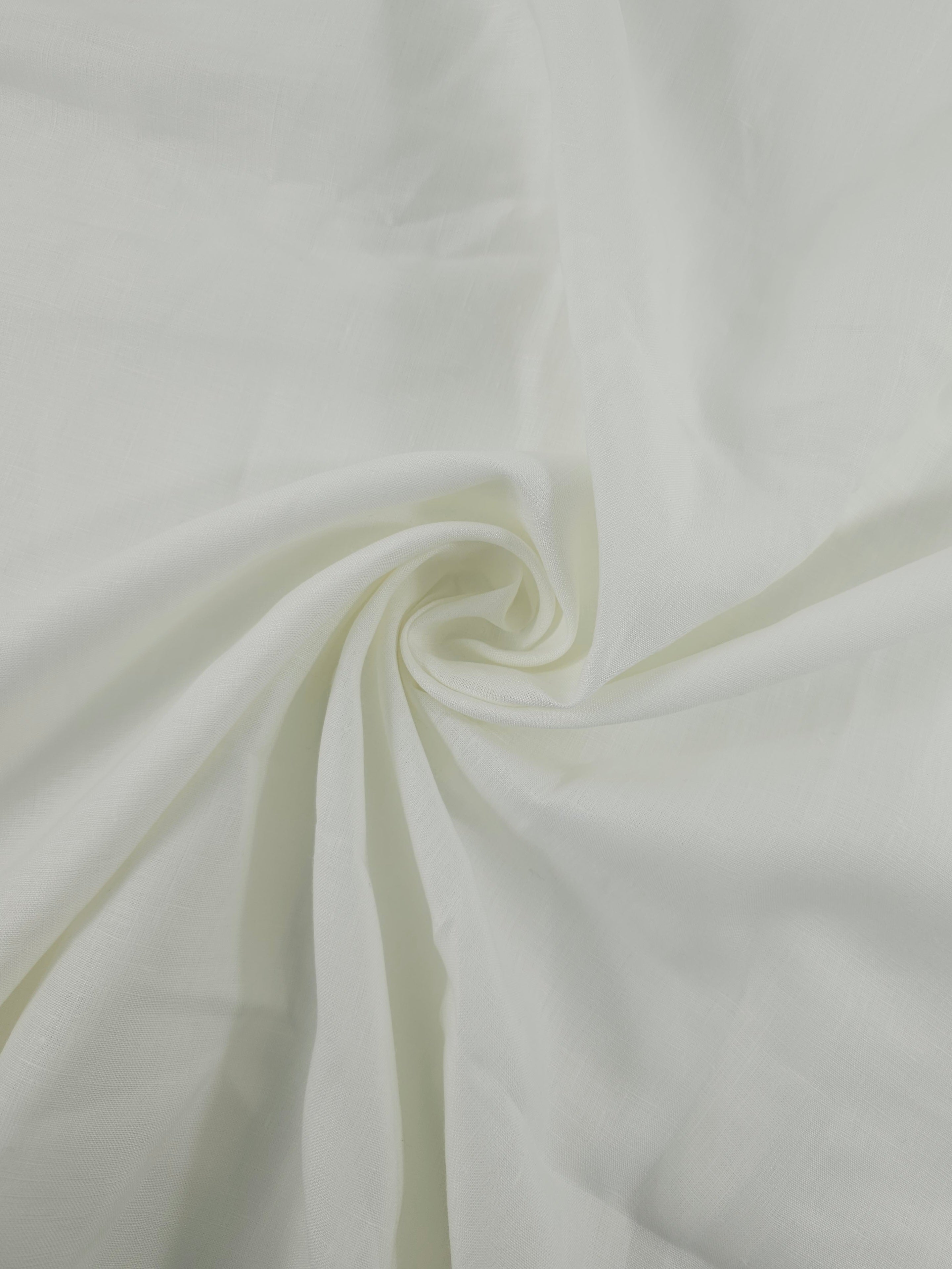 White 100% Linen