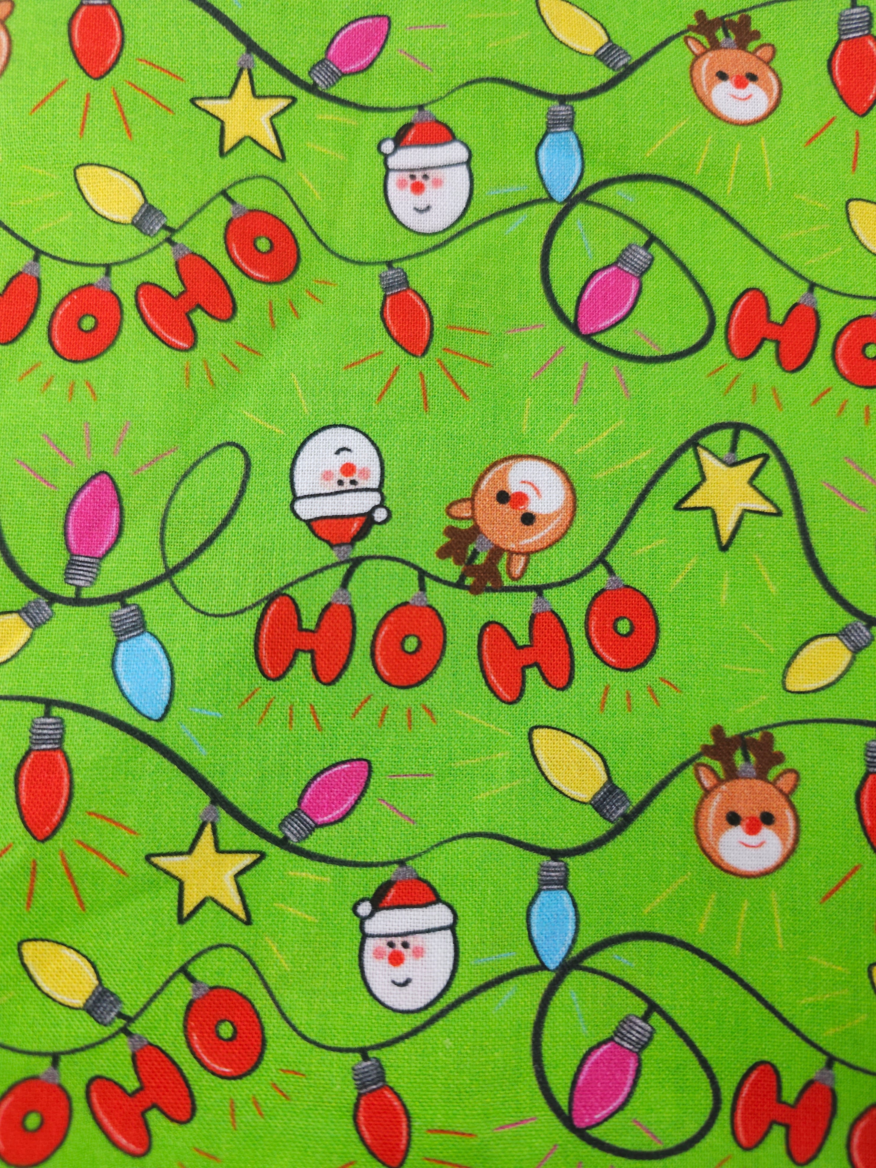 Neon Christmas Cotton- 3m piece