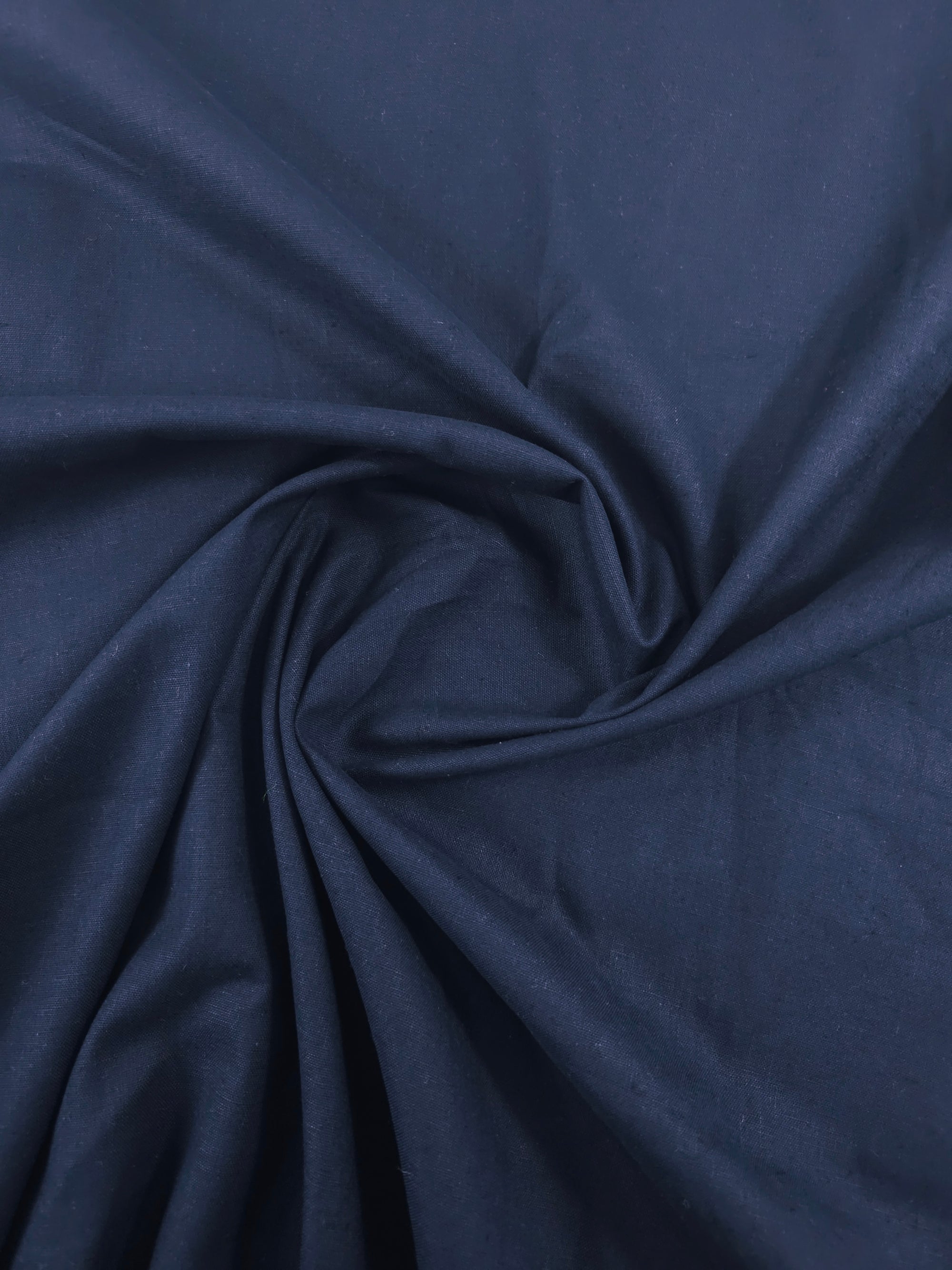 Navy Flax Linen