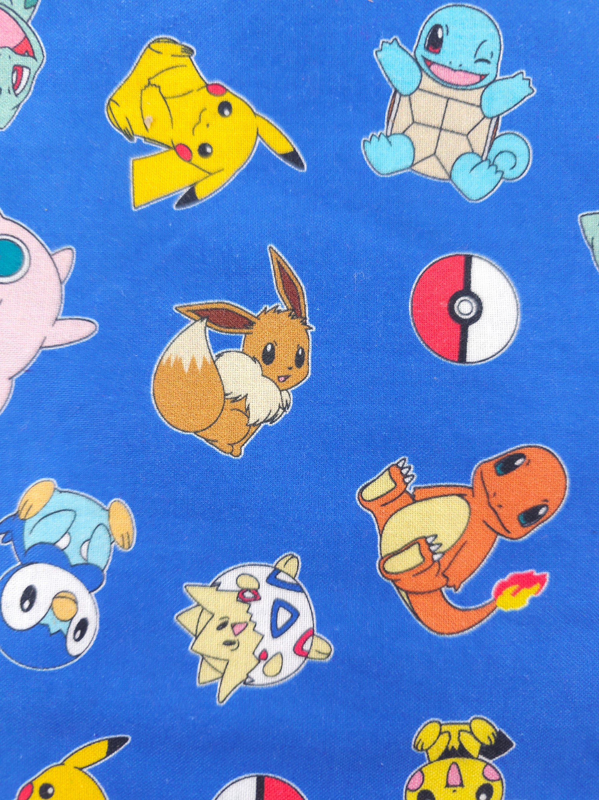 Pikachu and friends Cotton- 1.5m piece