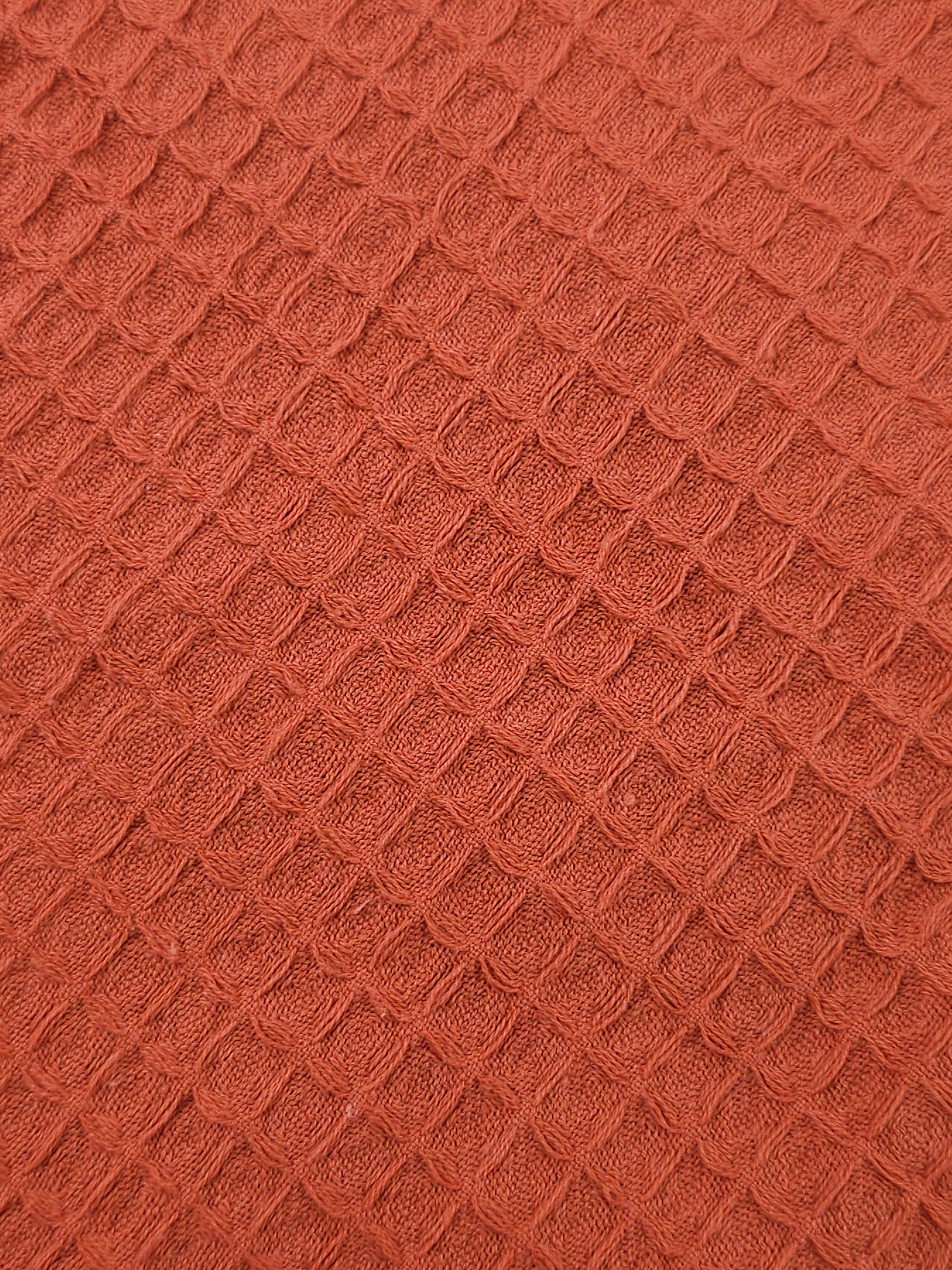 Rustic Brick Waffle Cotton *EXTRA WIDE*