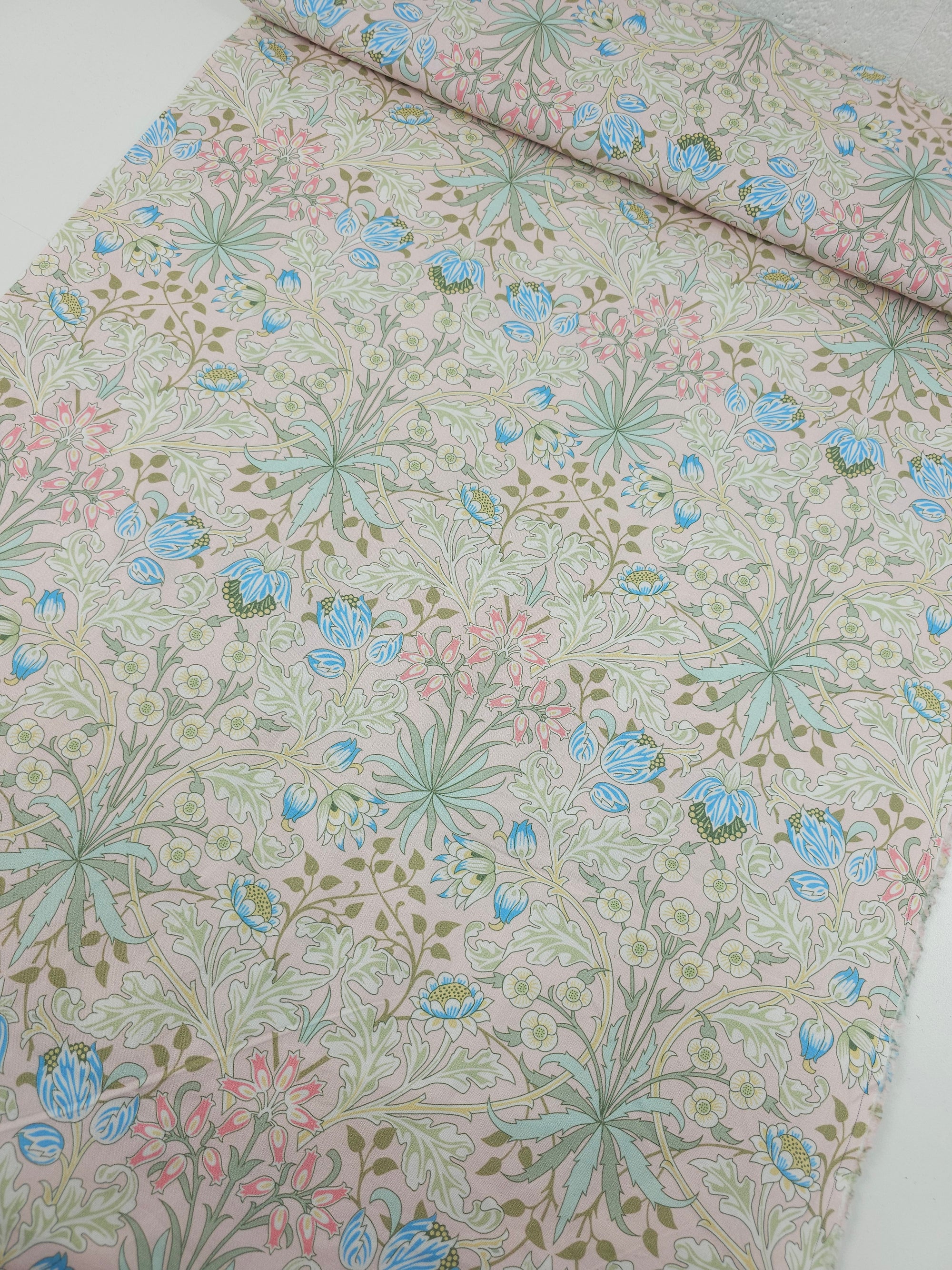 Light Pink Hyacinth Floral 100% Cotton - William Morris