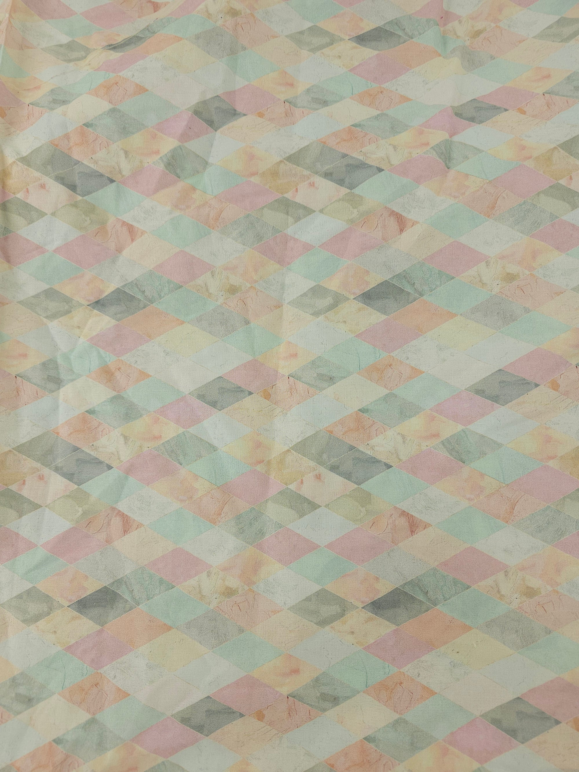Pastel diamond Cotton- 1.8m piece