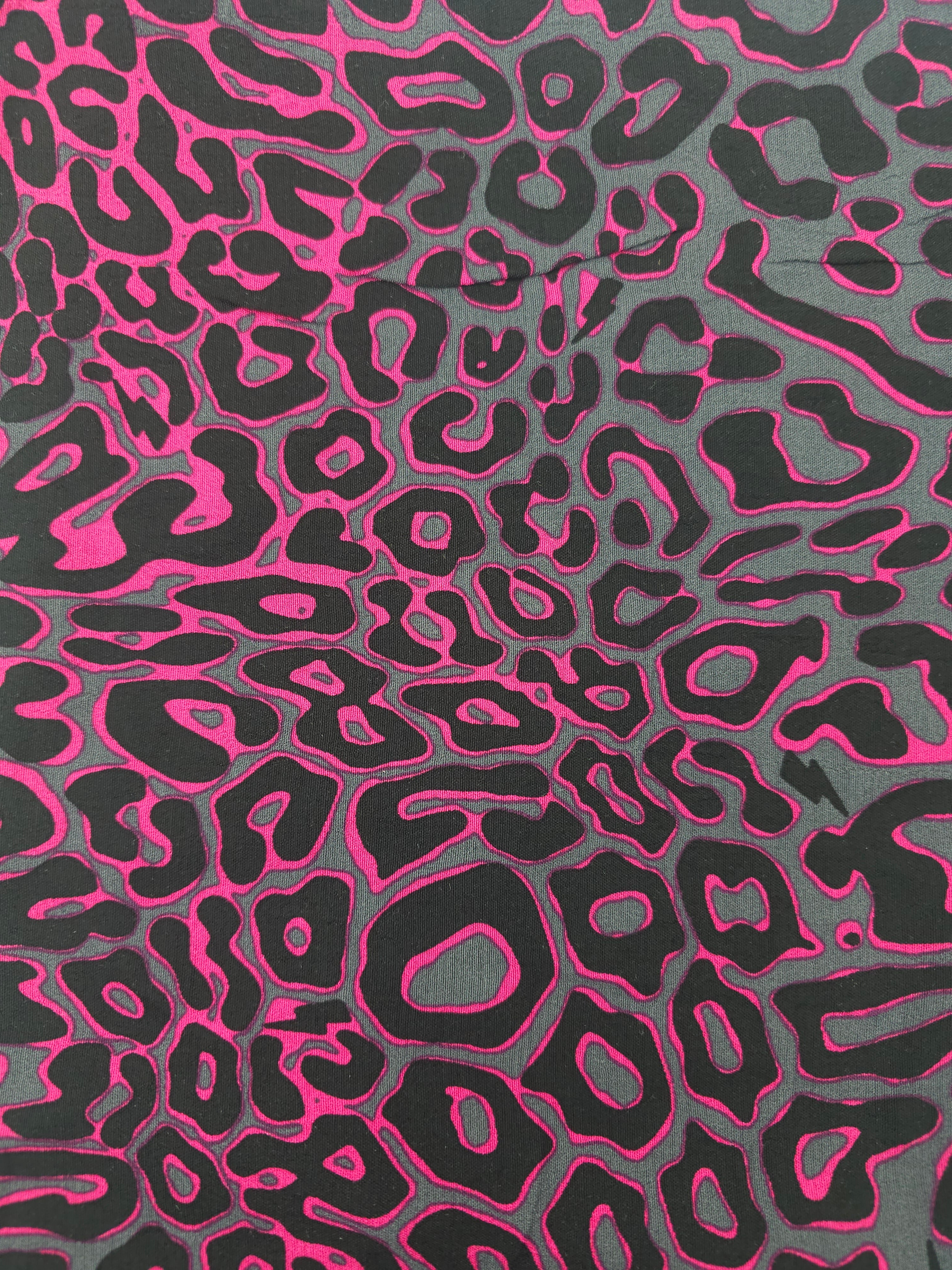 Hot pink cheetah Viscose- 2m piece