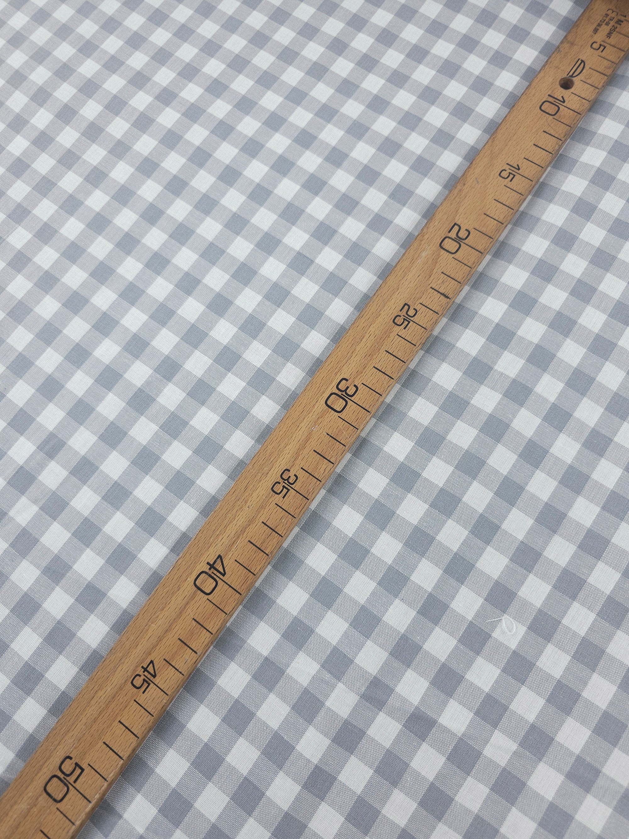 Grey Gingham 100% Cotton 114" *EXTRA WIDE*
