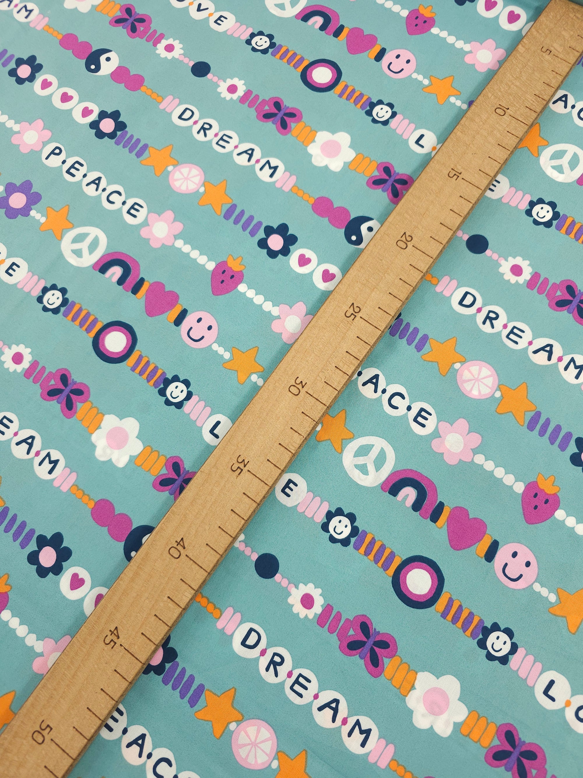 Aqua Blue Friendship Chain 100% Cotton 60"