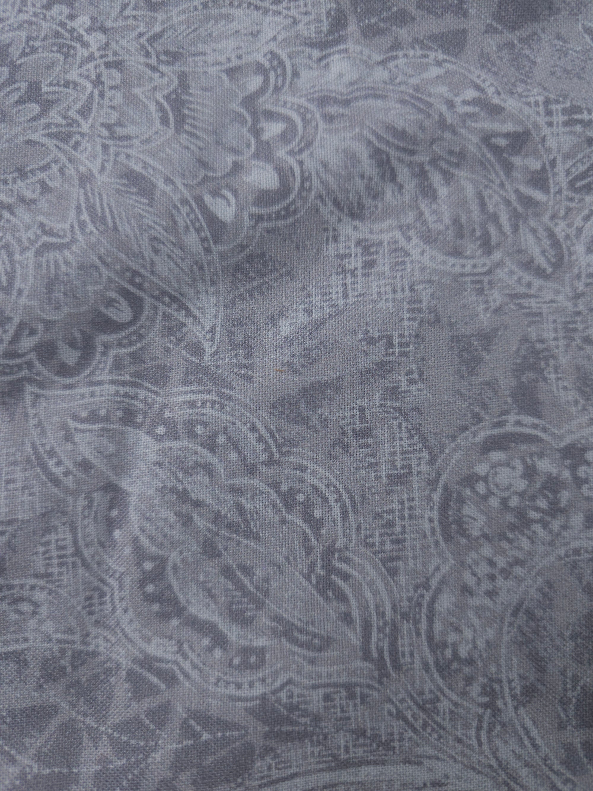 Grey design Cotton- 1.1m piece