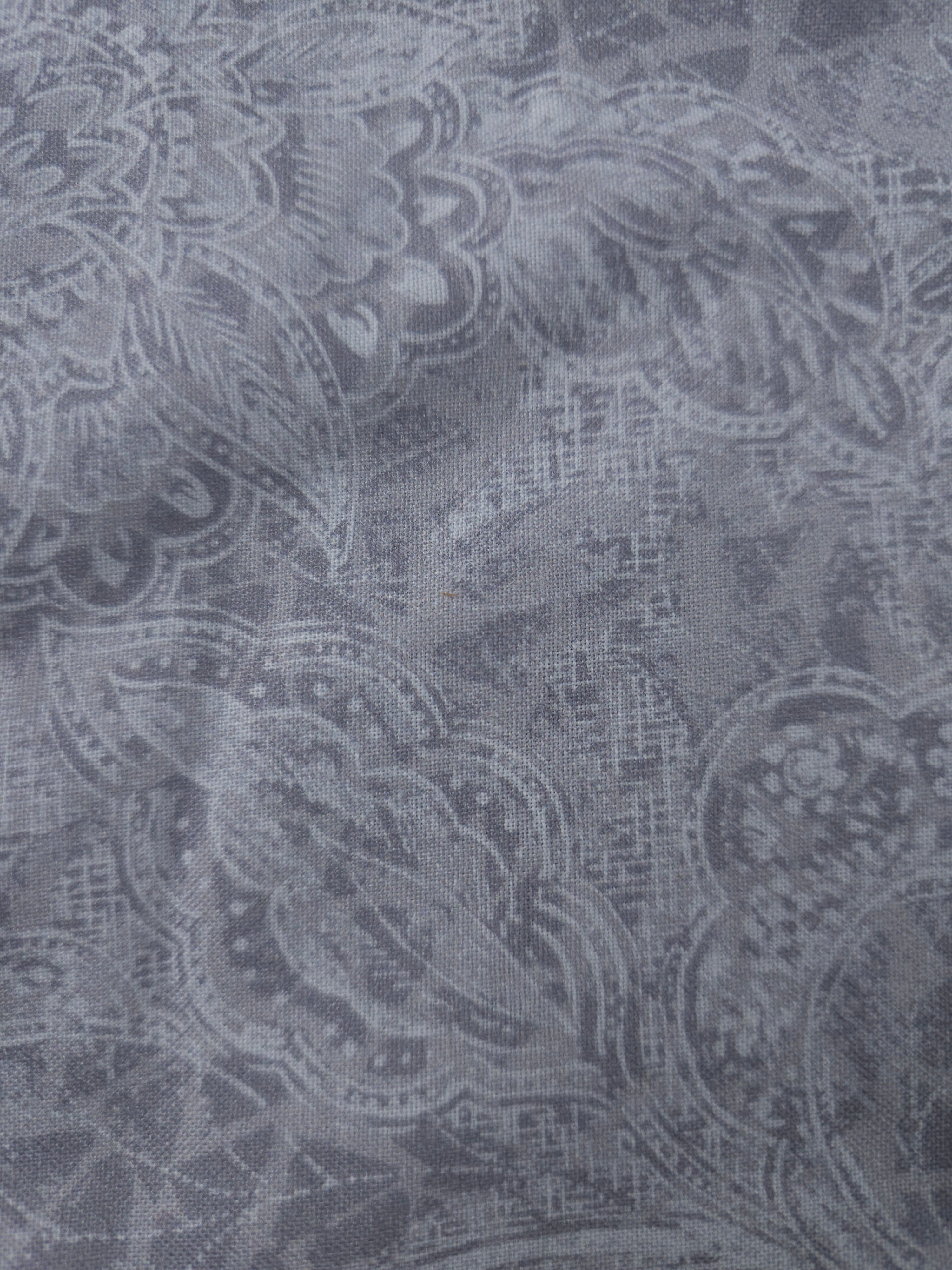 Grey design Cotton- 1.1m piece
