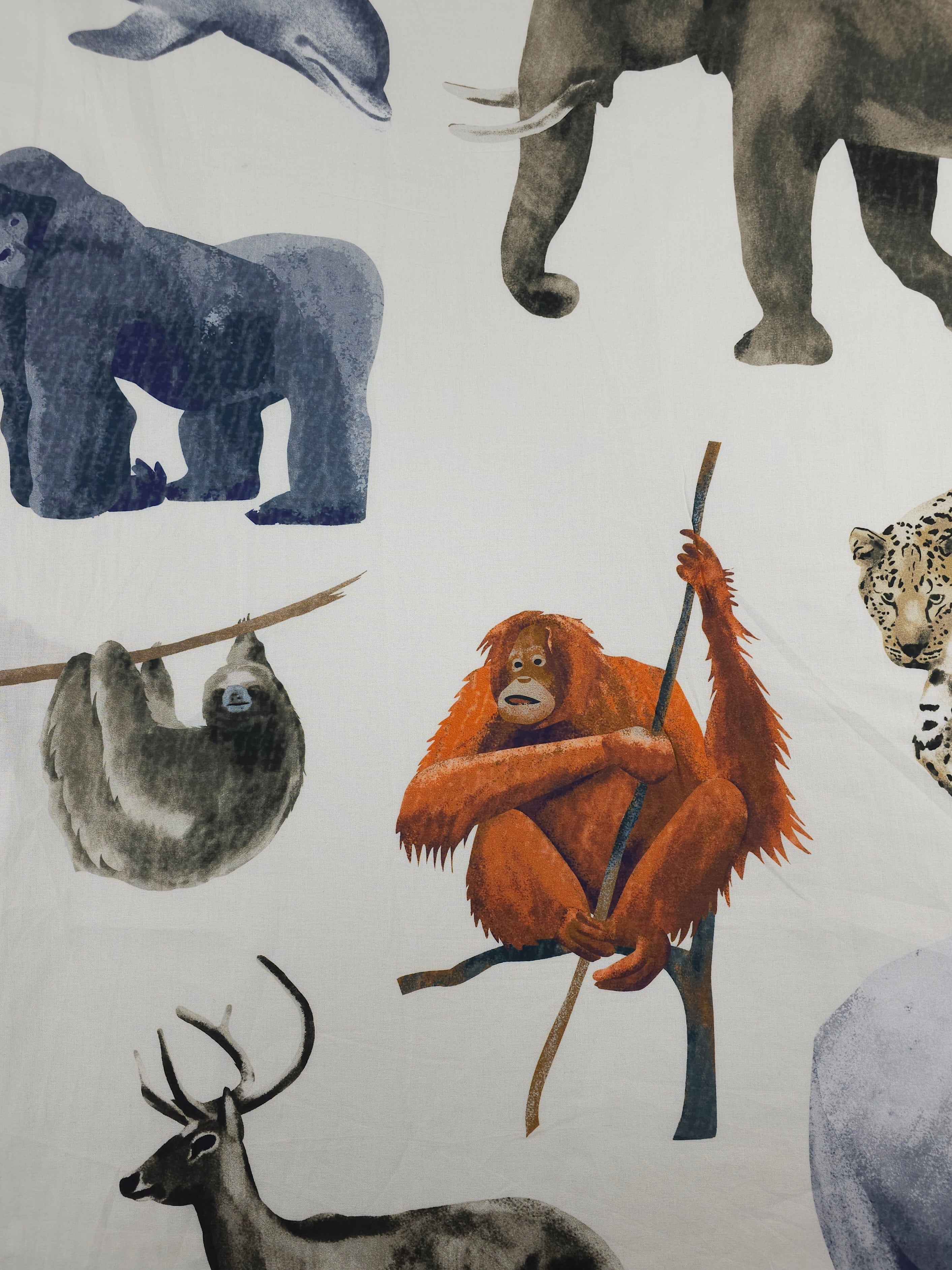 Safari Animals 100% Cotton 114" *EXTRA WIDE* - 2m Panel