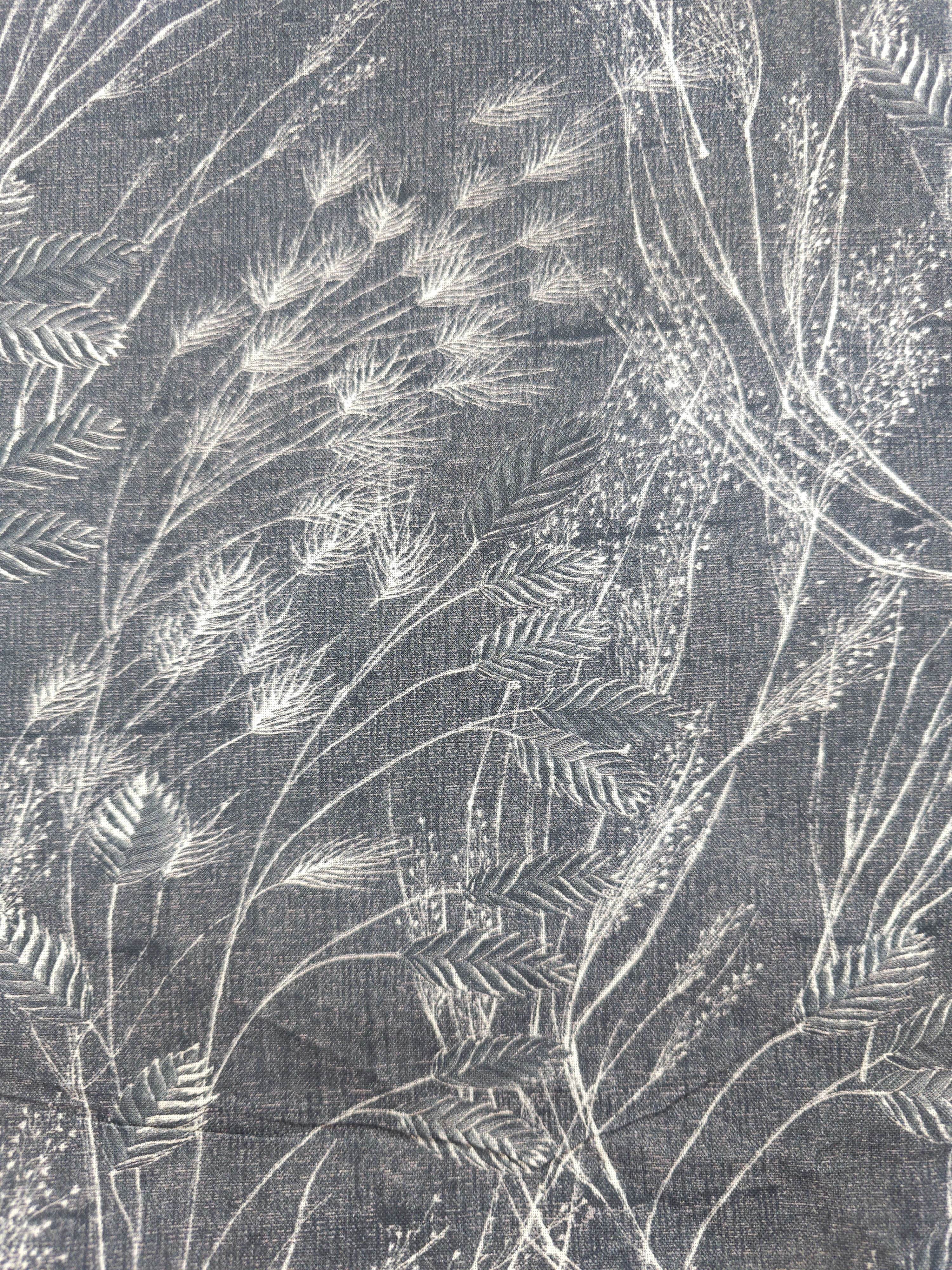 Dark grey wheat Cotton- 1.9m piece