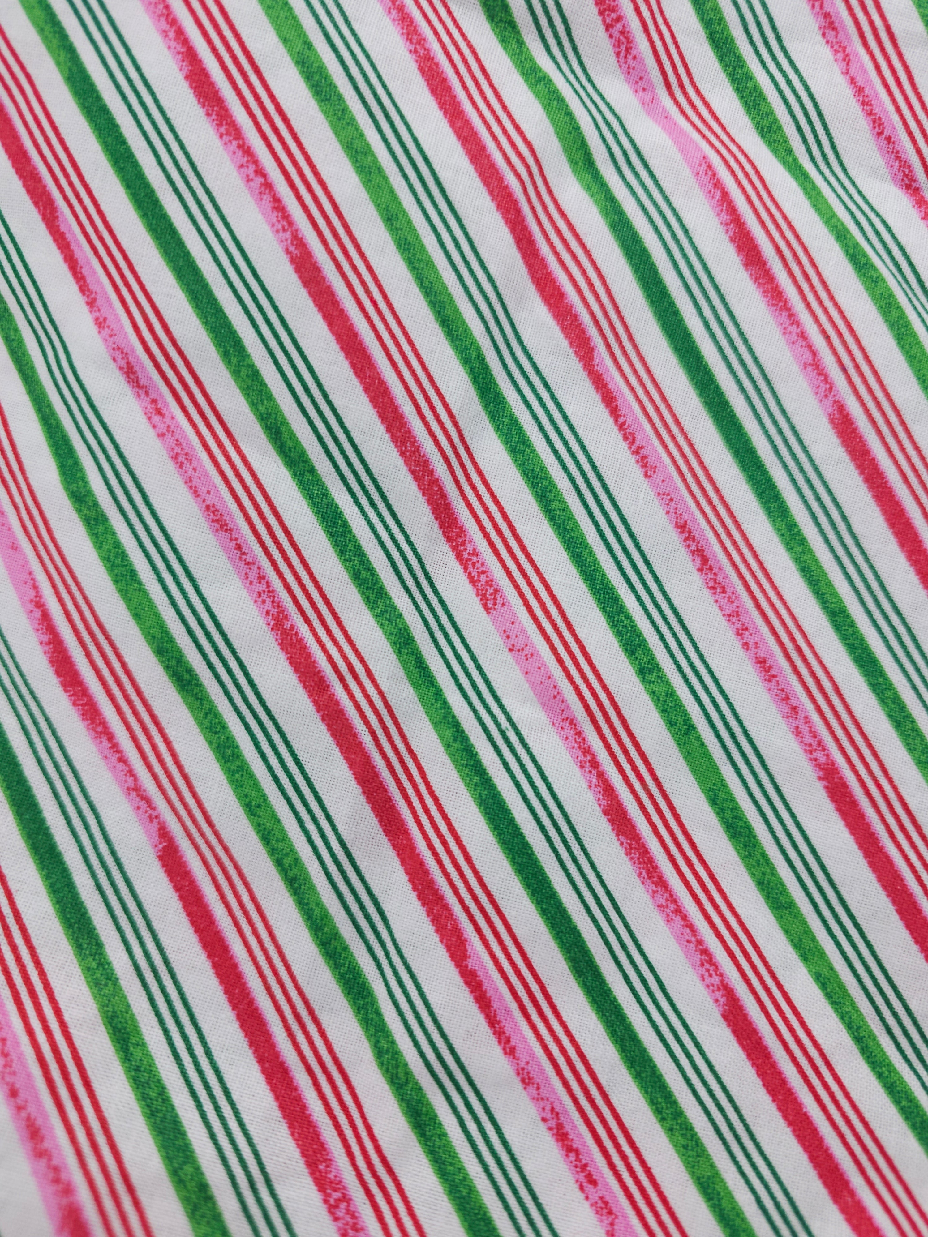 Candycane stripe Cotton- 2.3m piece