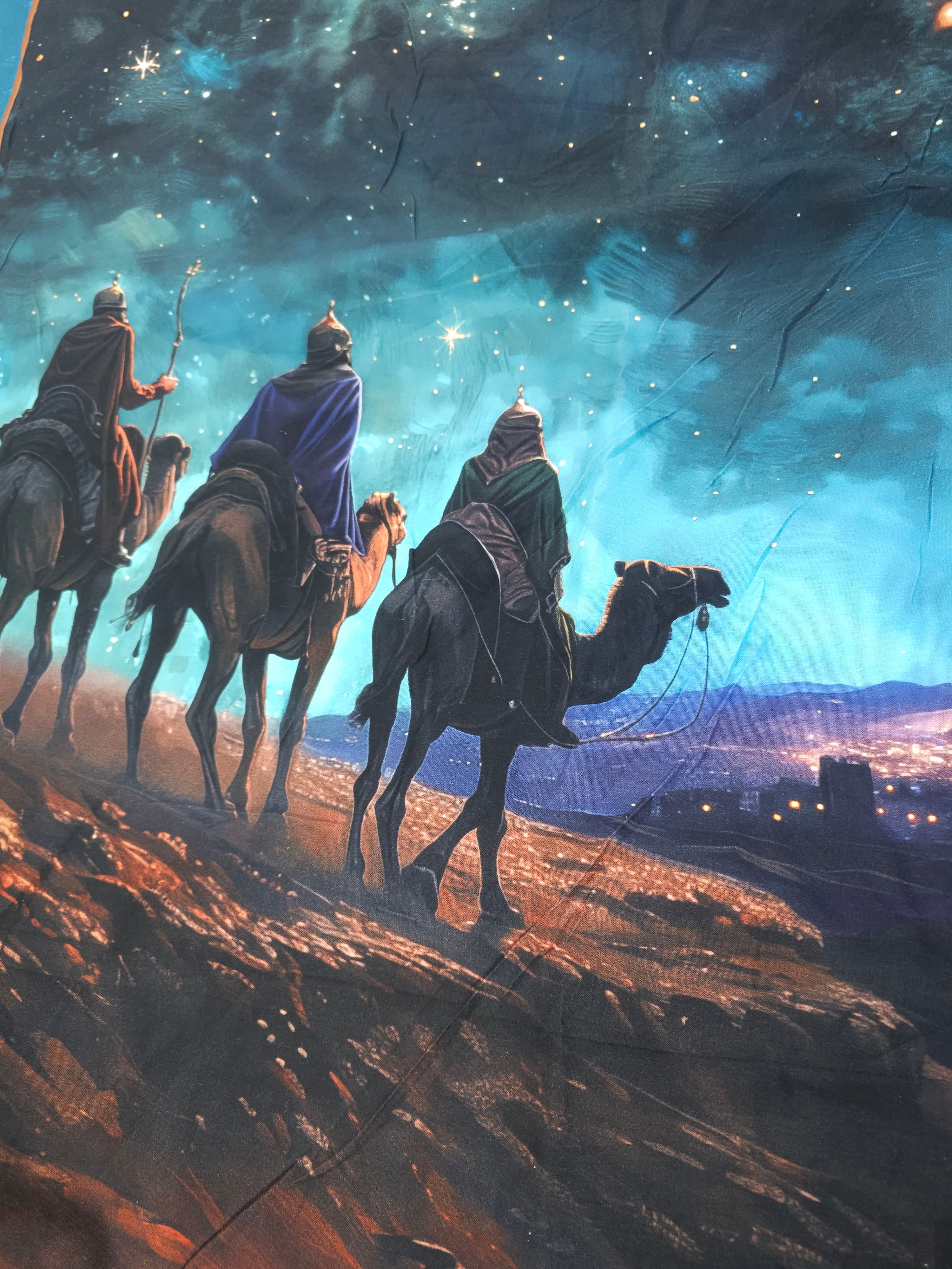 3 wise men Cotton panel- 1.8m piece