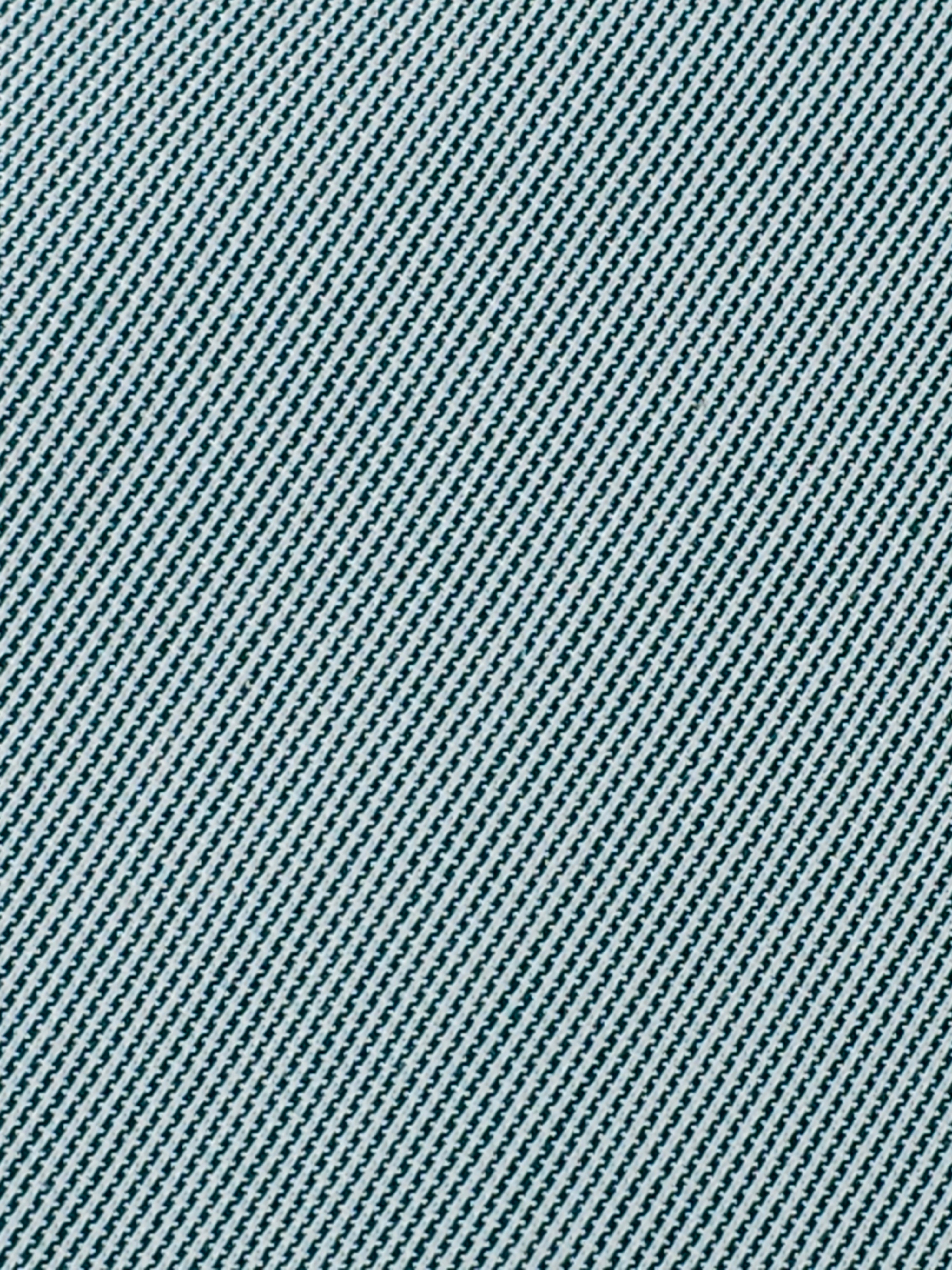 Green/White Pinstripe Poly Cotton Suiting