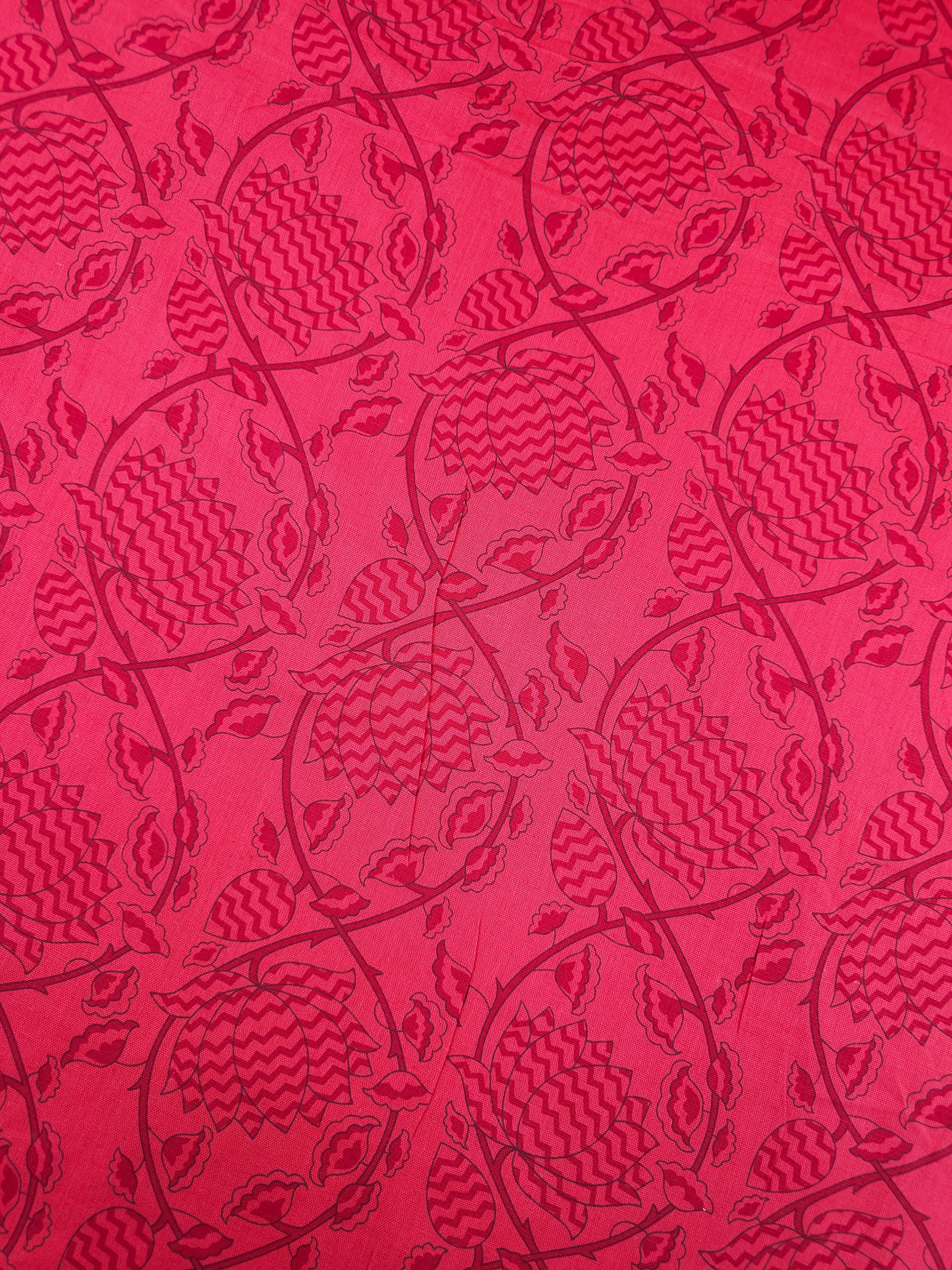 Berry Opulence Floral Twine Cotton Linen