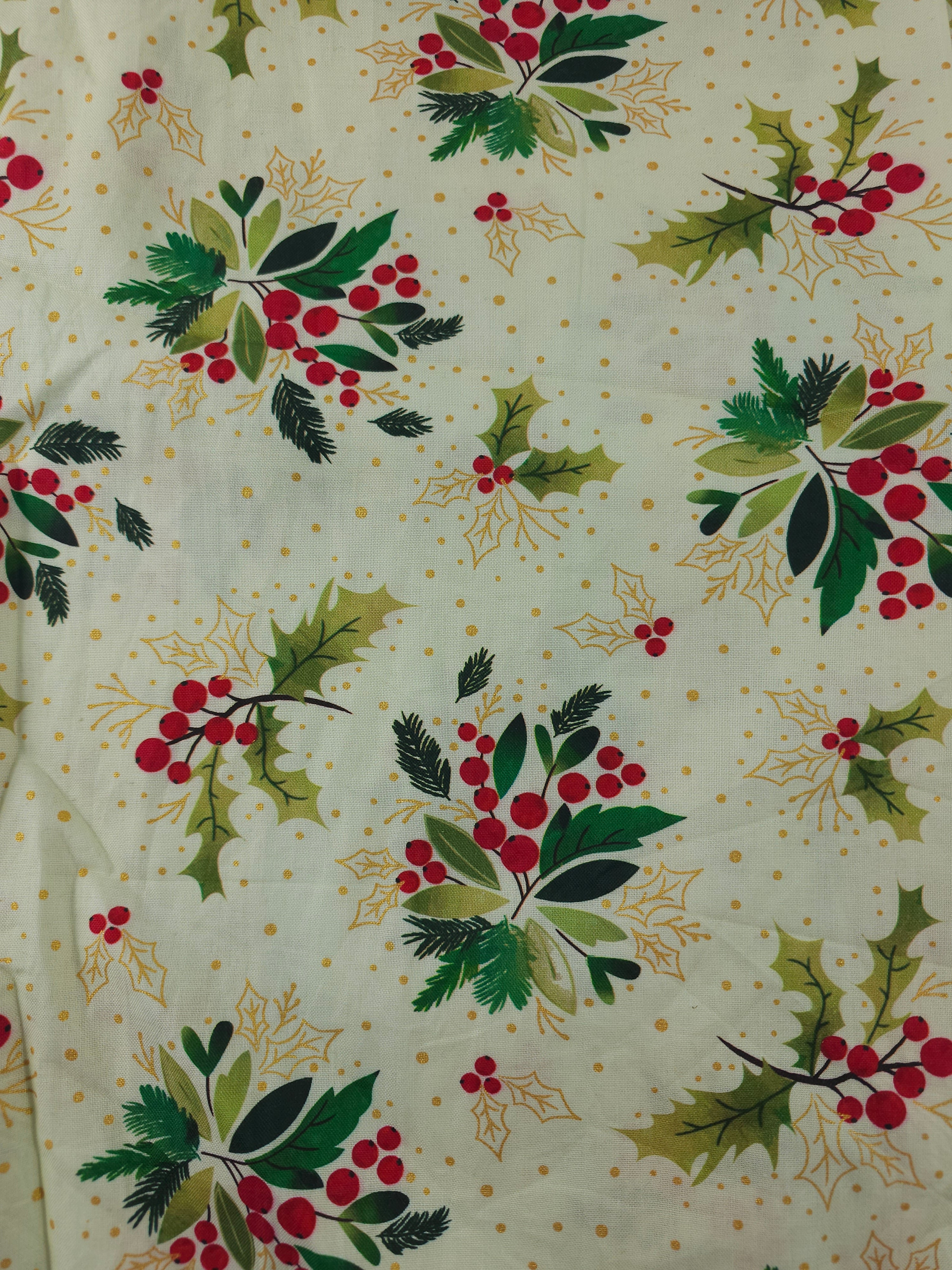 Holly cluster Cotton-2m piece