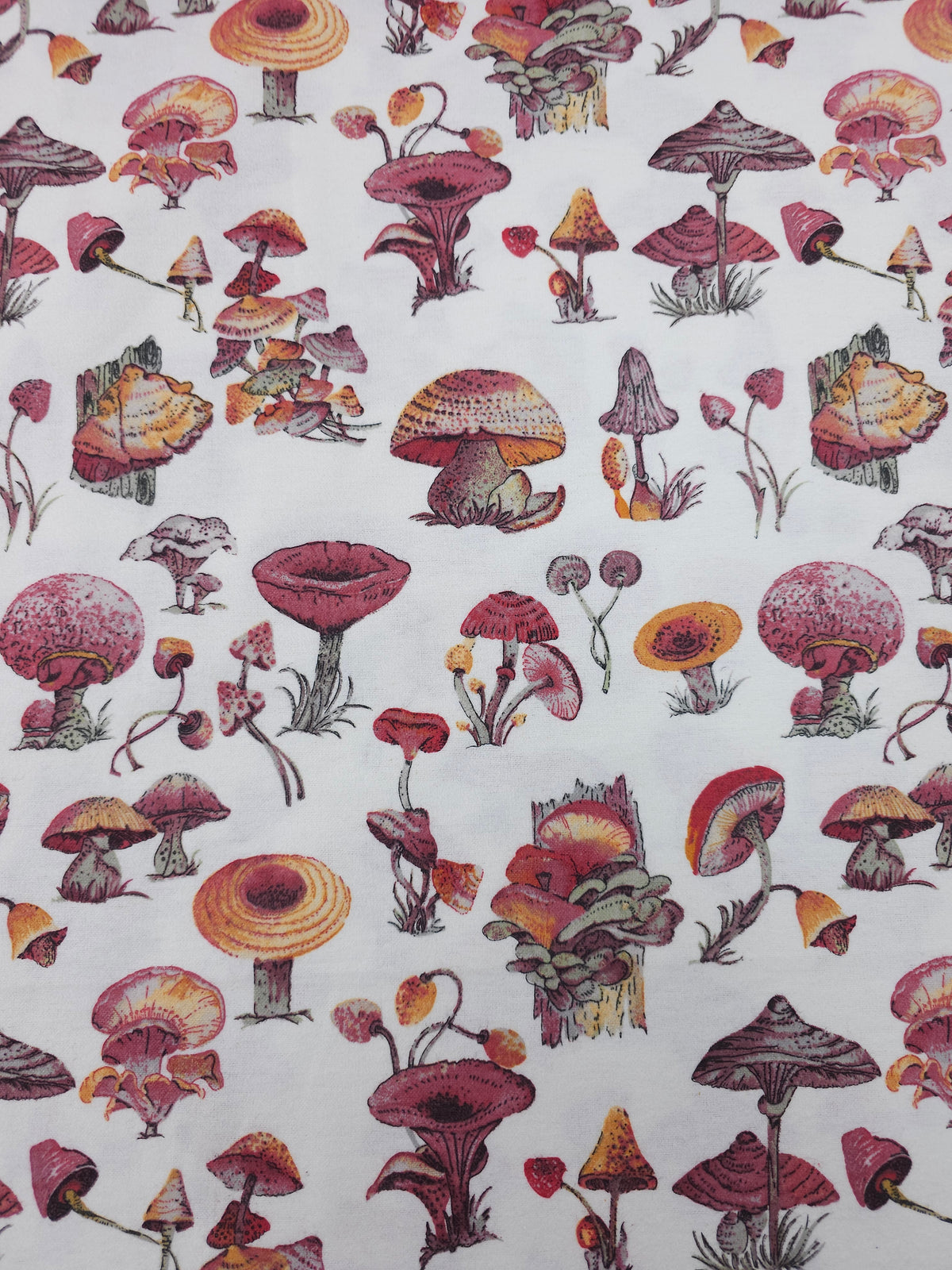 Wild Mushroom Patch Lightweight Flannel Cotton - Joann