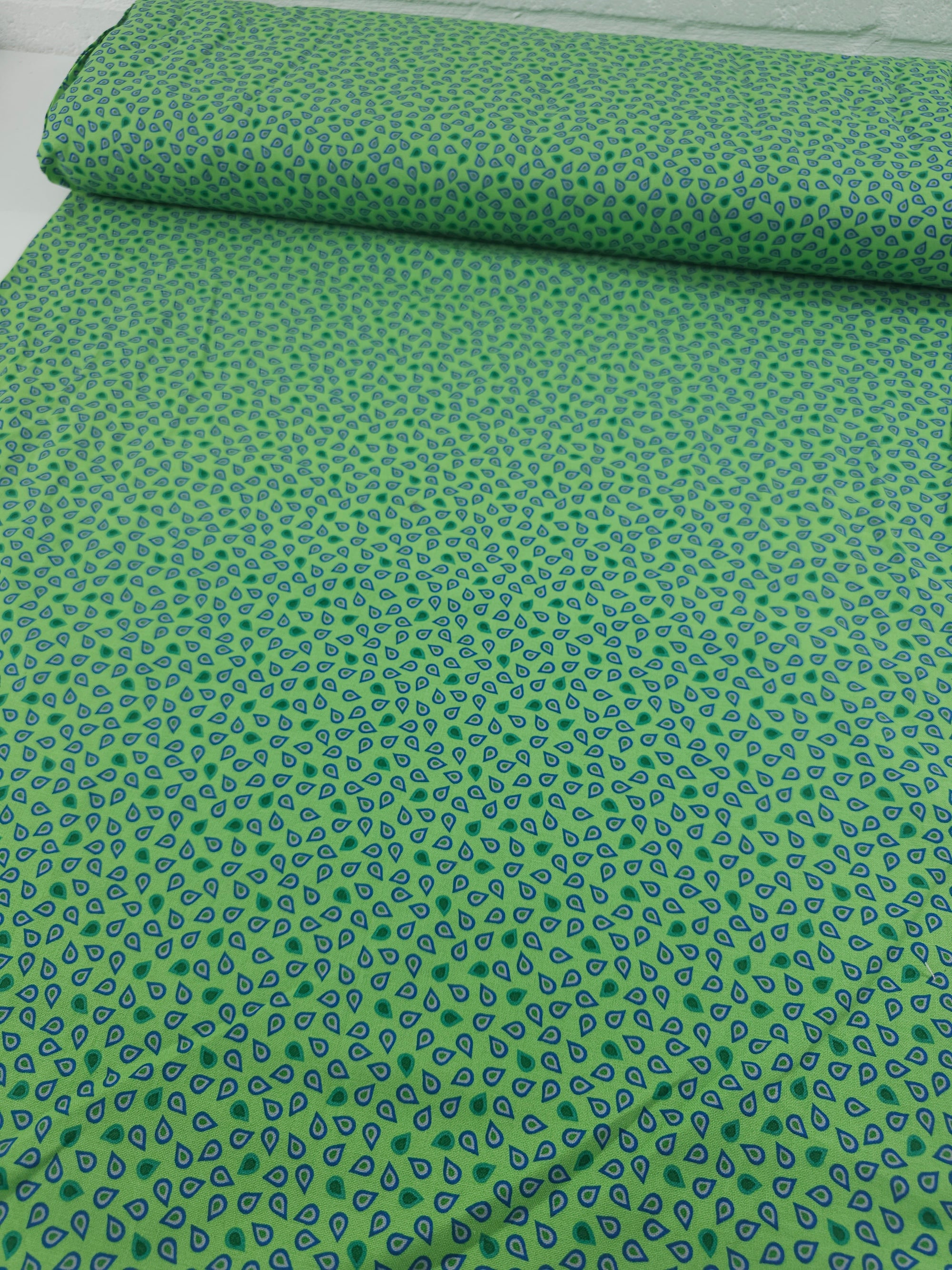 Green Boho Petal 100% Cotton