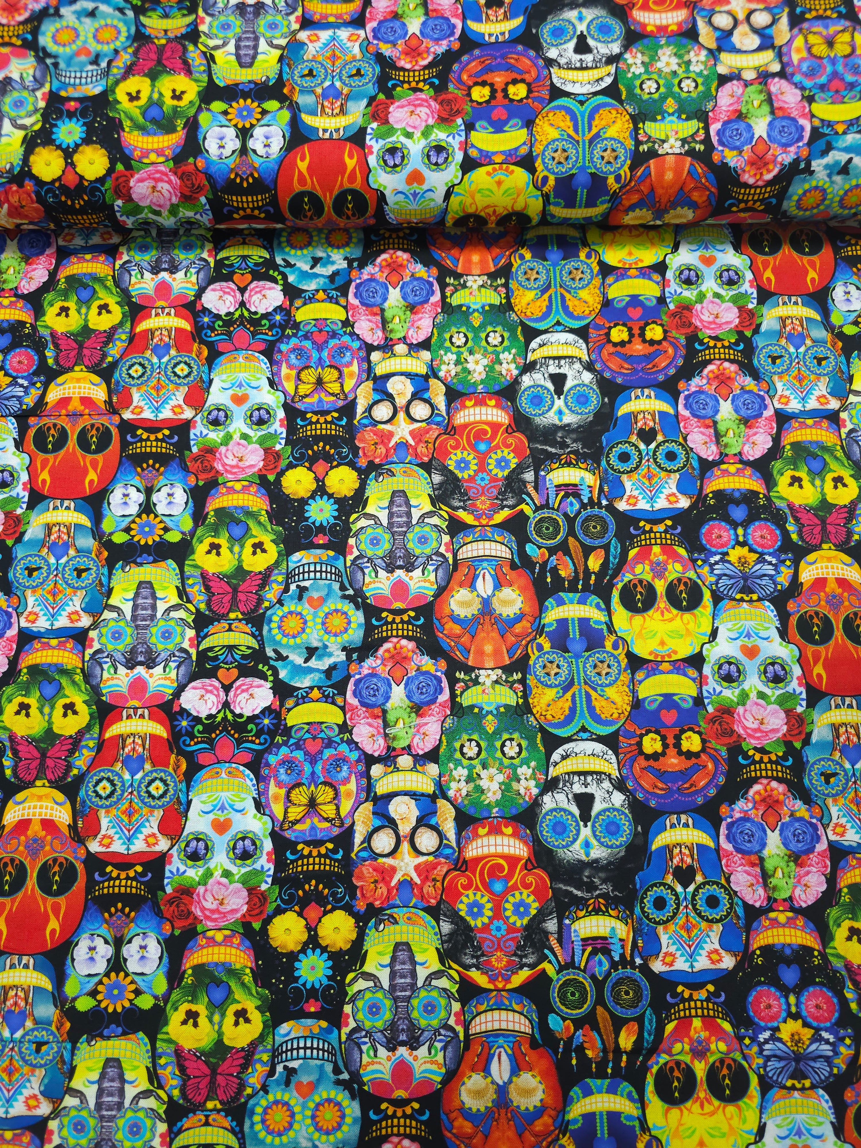 Boho Skulls 100% Cotton