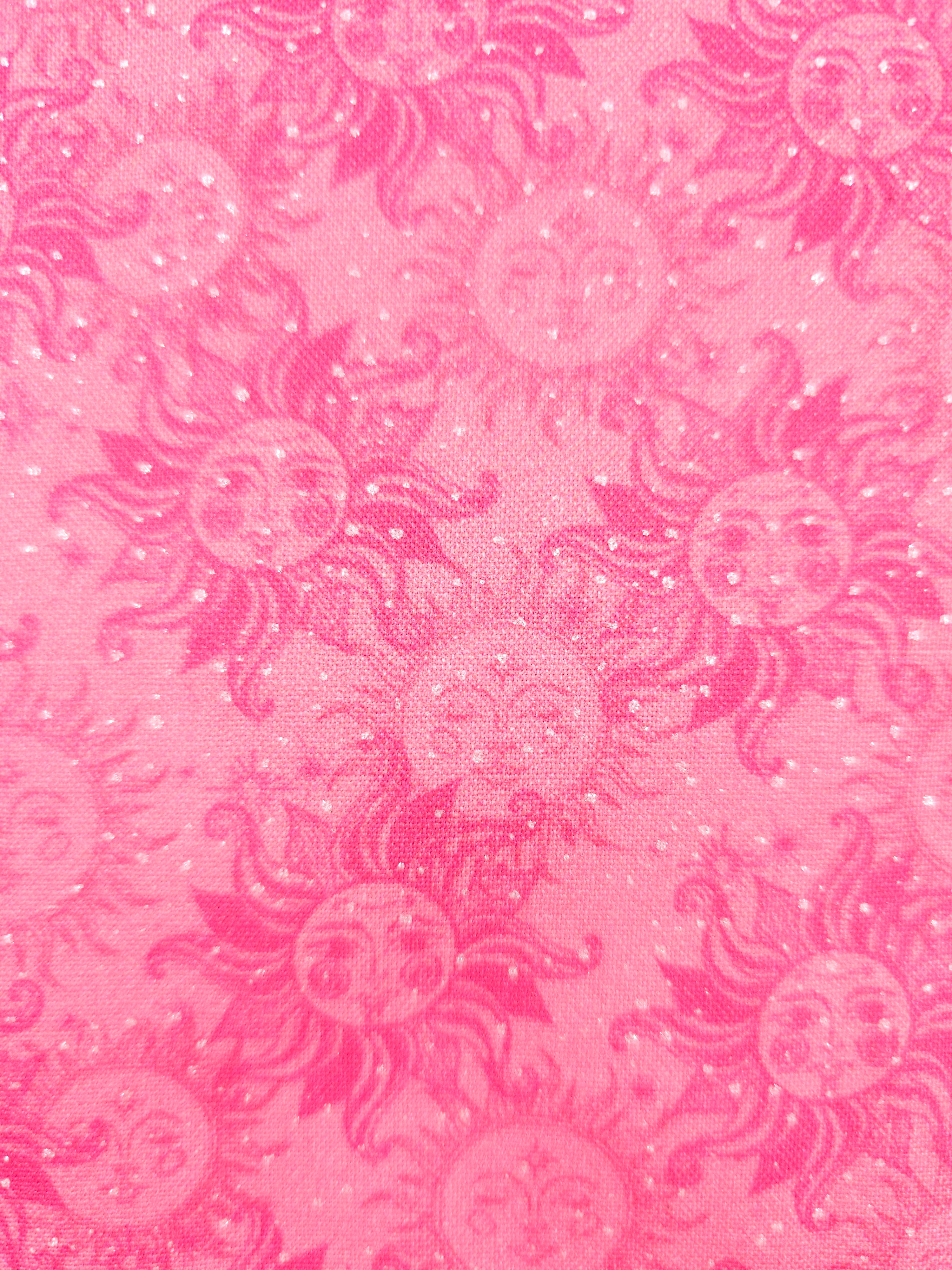 Candy Pink Celestial Sun 100% Cotton - 1.10m Piece
