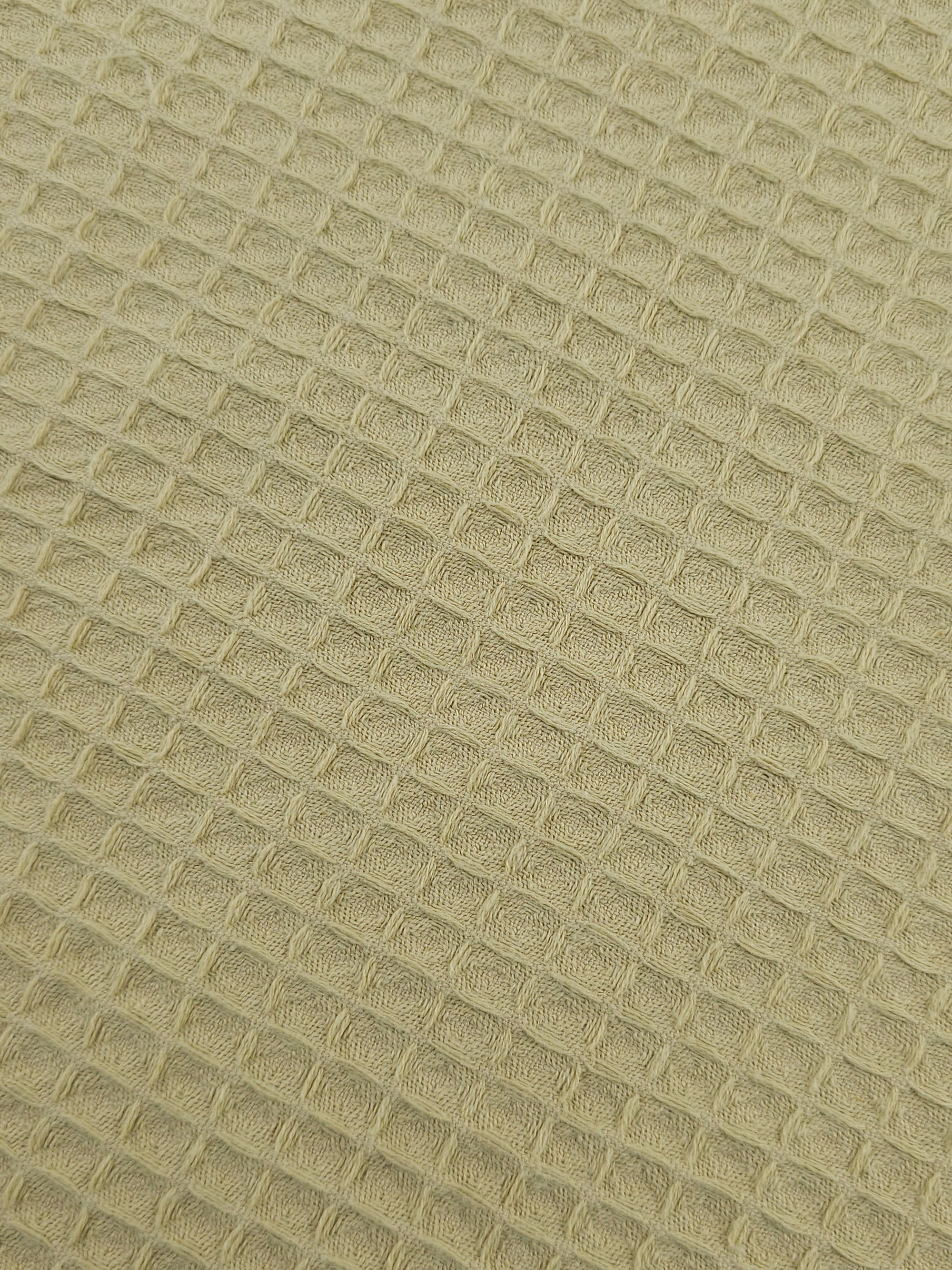 Muted Mustard Waffle Cotton *EXTRA WIDE*
