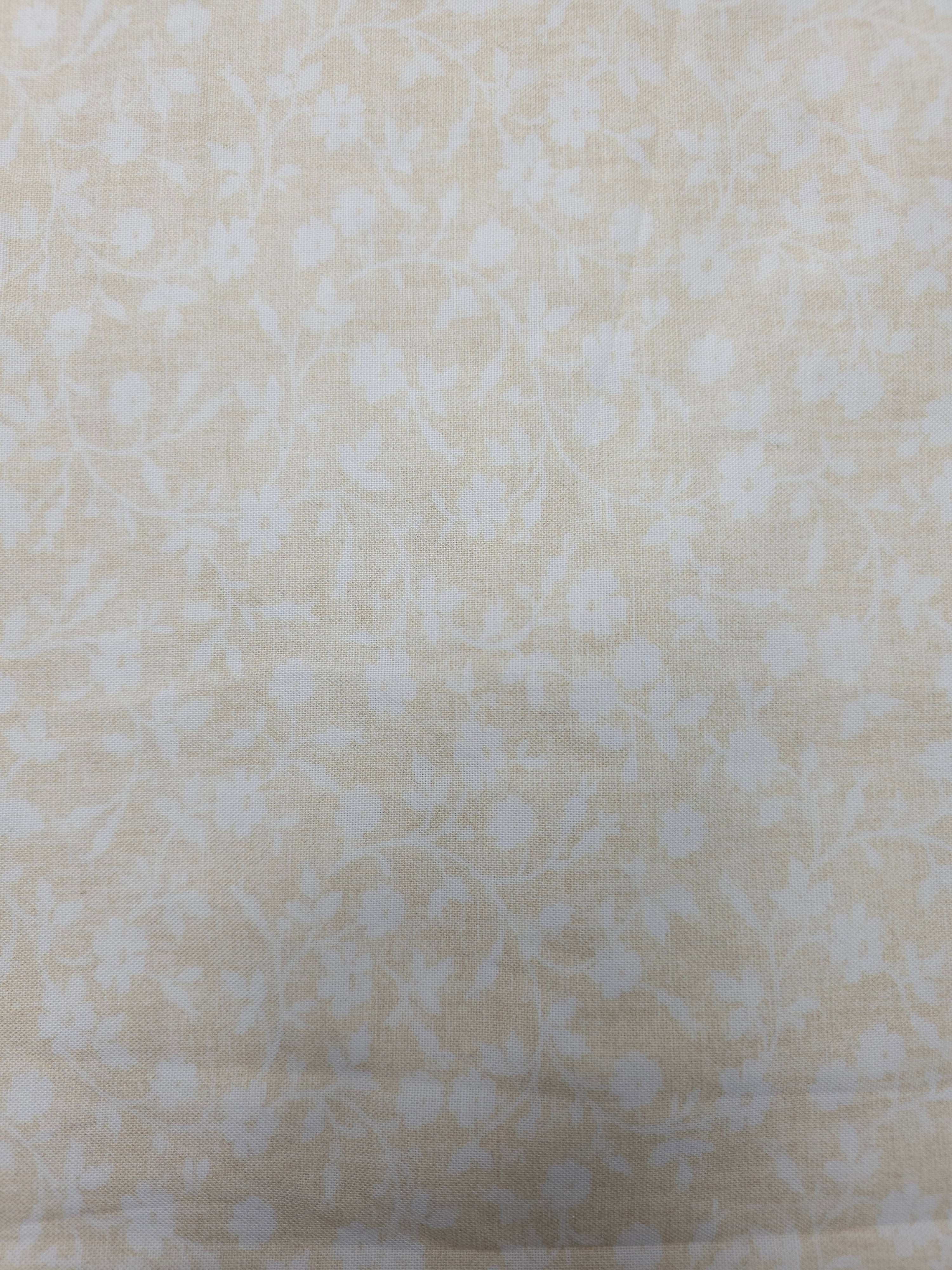 Cream flower Cotton- 1.4m
