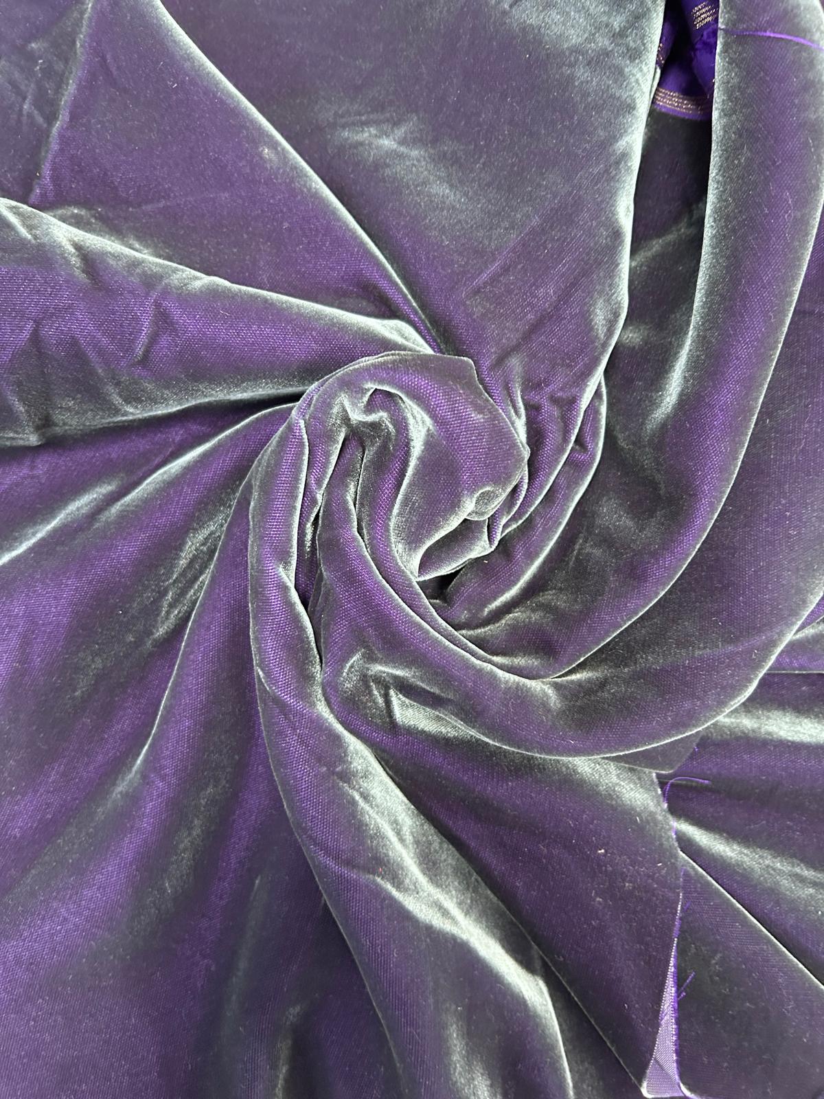 Purple Velvet (colour discrepancy) - 1.9m Piece