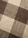 Brown Check Medium-Weight Soft Wool Mix