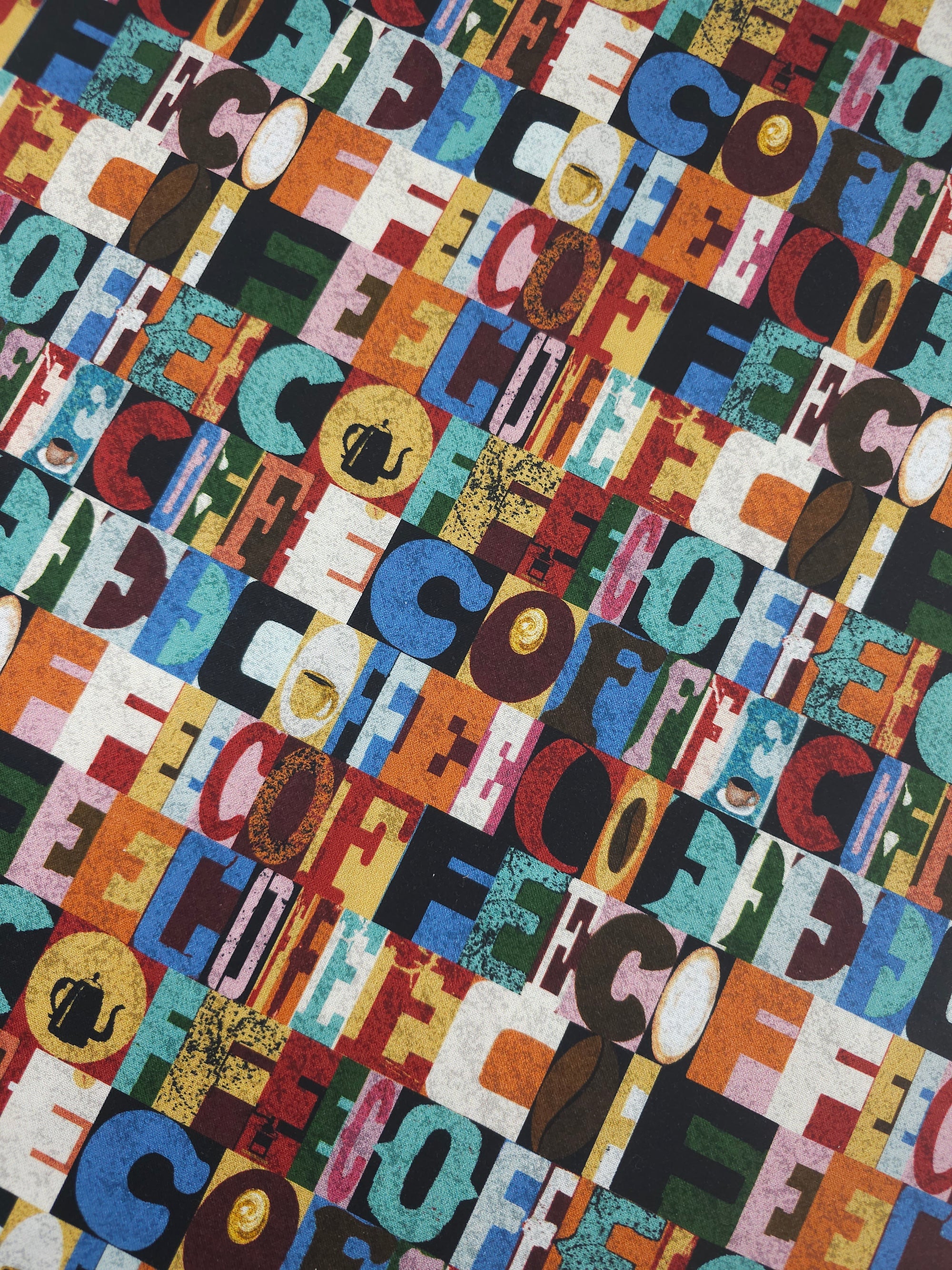 Abstract Coffee Statement 100% Cotton