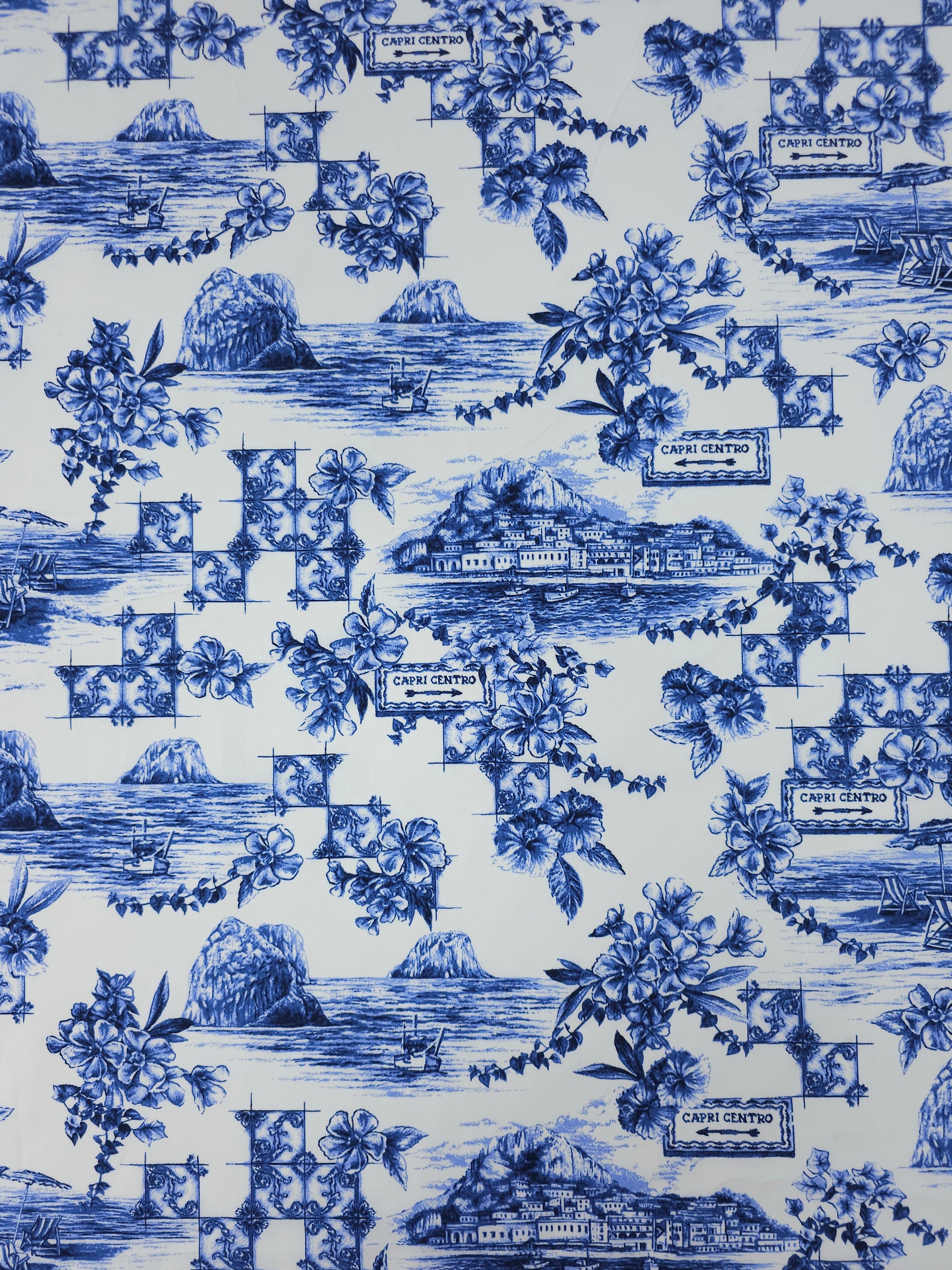 Blue Capri Centro Cotton Poplin