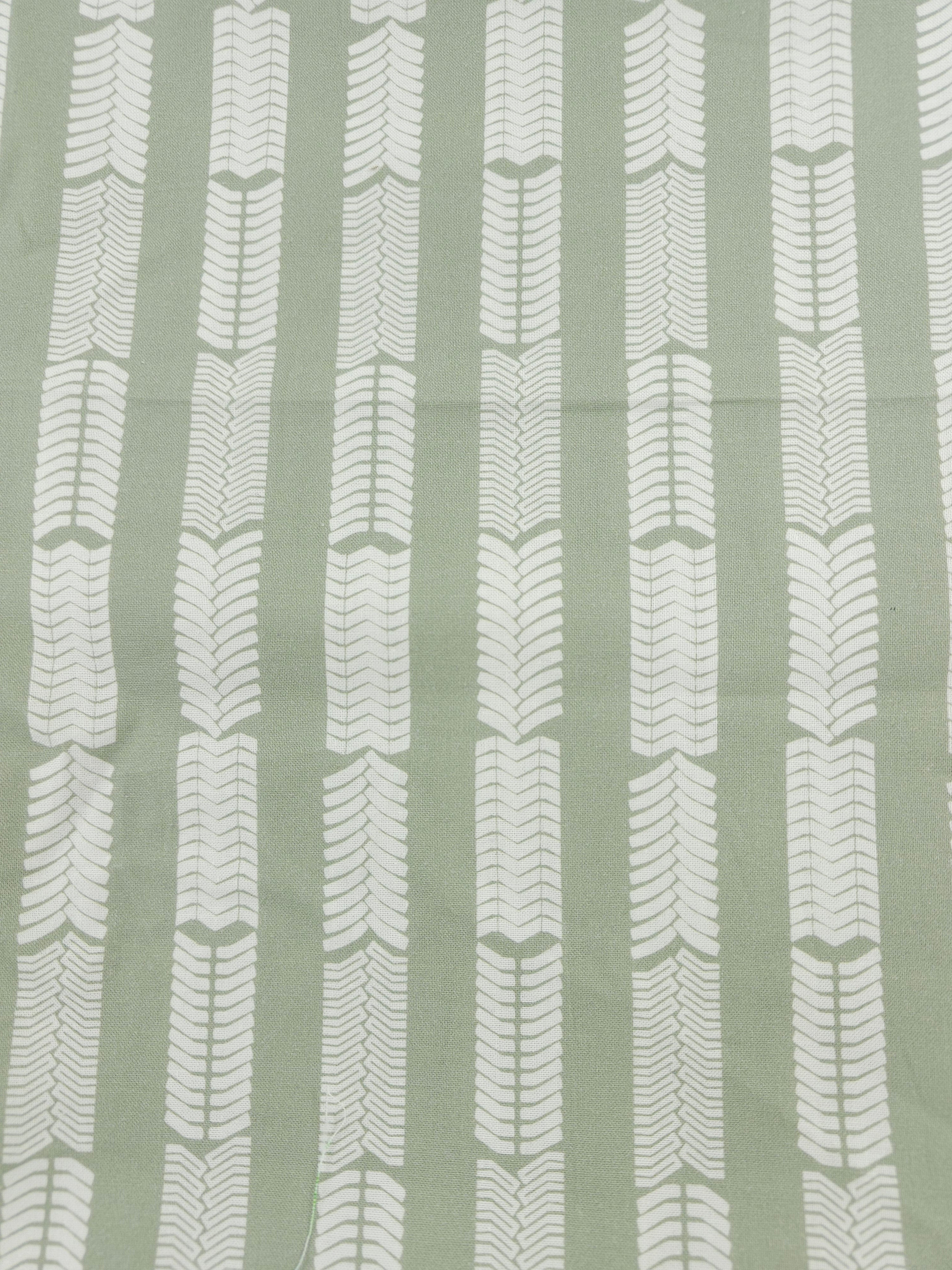 Sage arrow Cotton- 1.3m piece