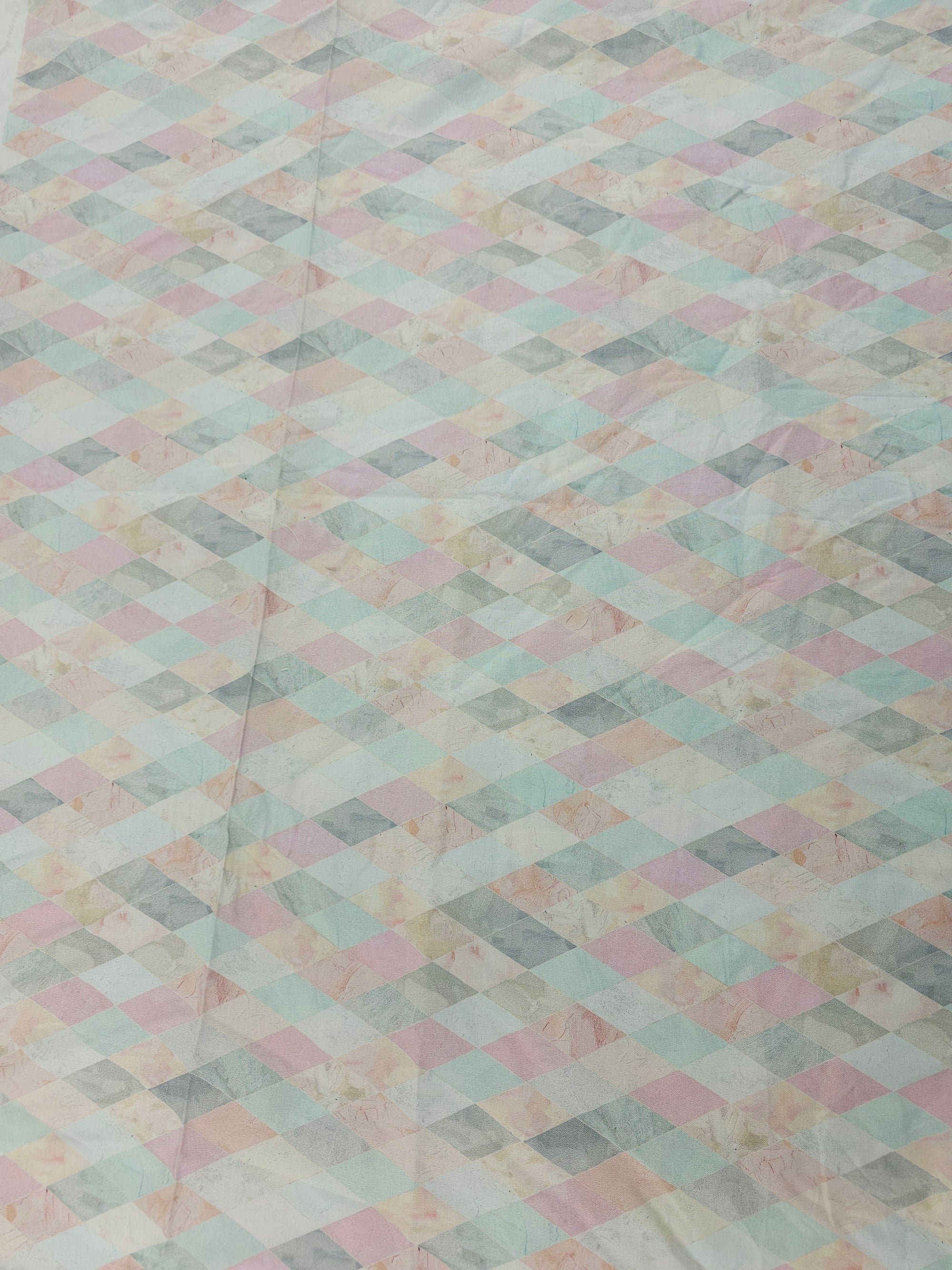 Pastel diamond Cotton- 1.2m piece