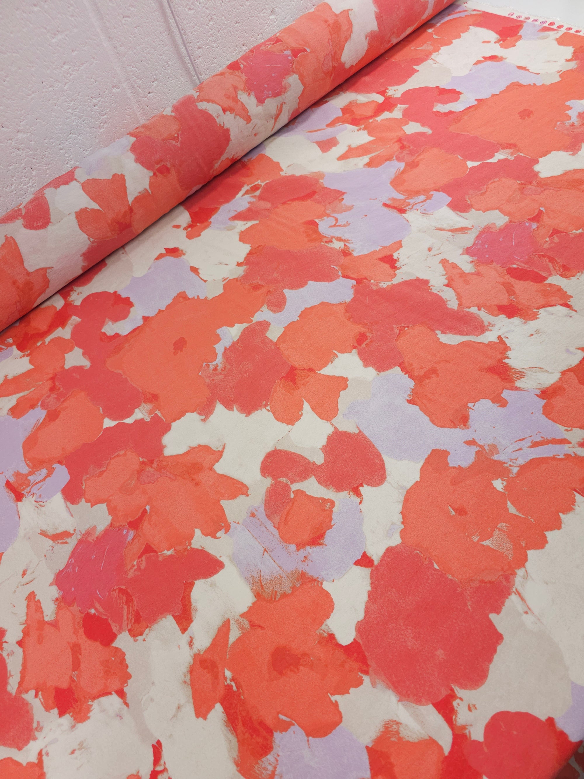 Coral/Lilac Watercolour Smudge Modal