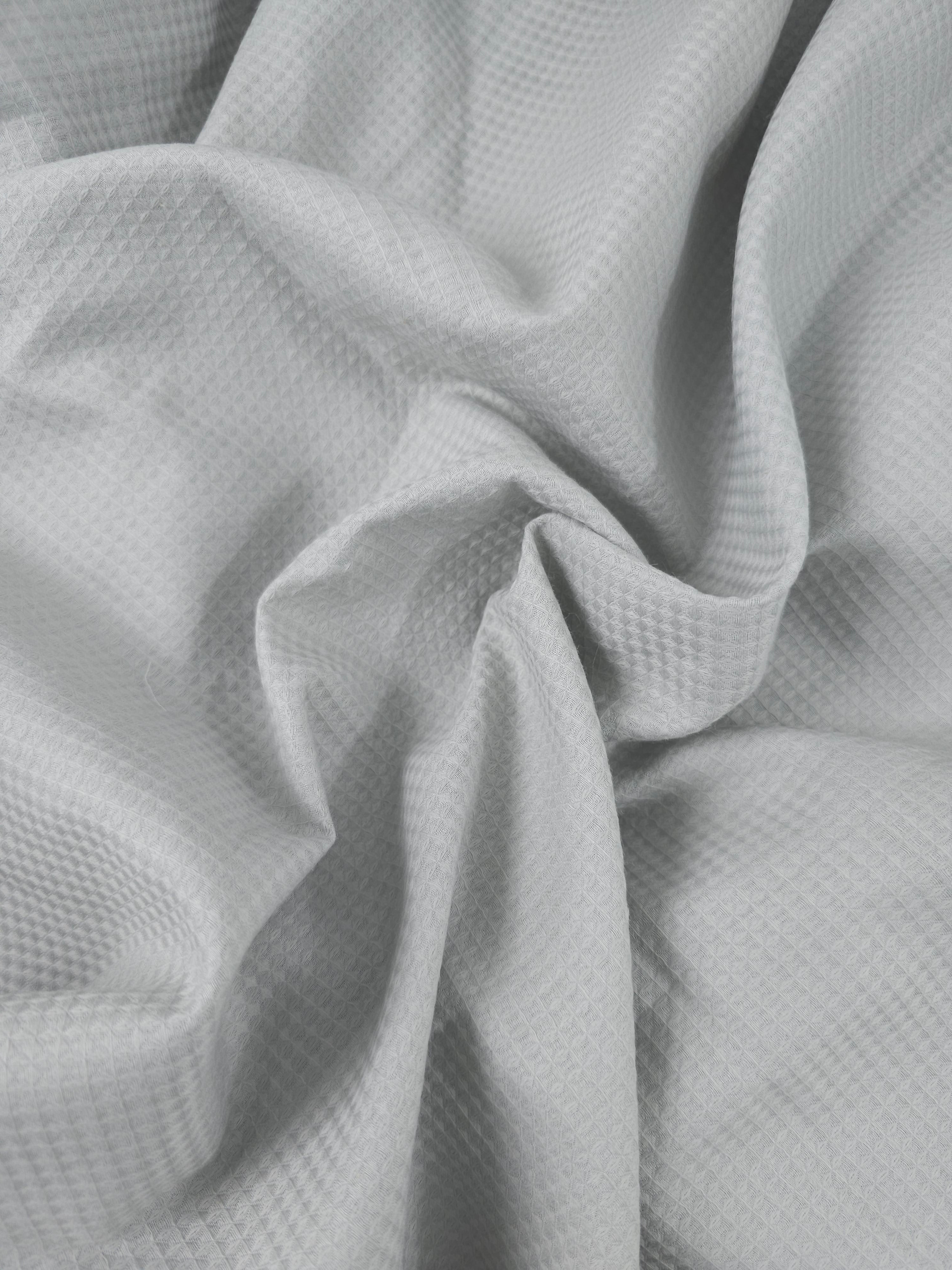 Light Grey Soft Waffle Cotton