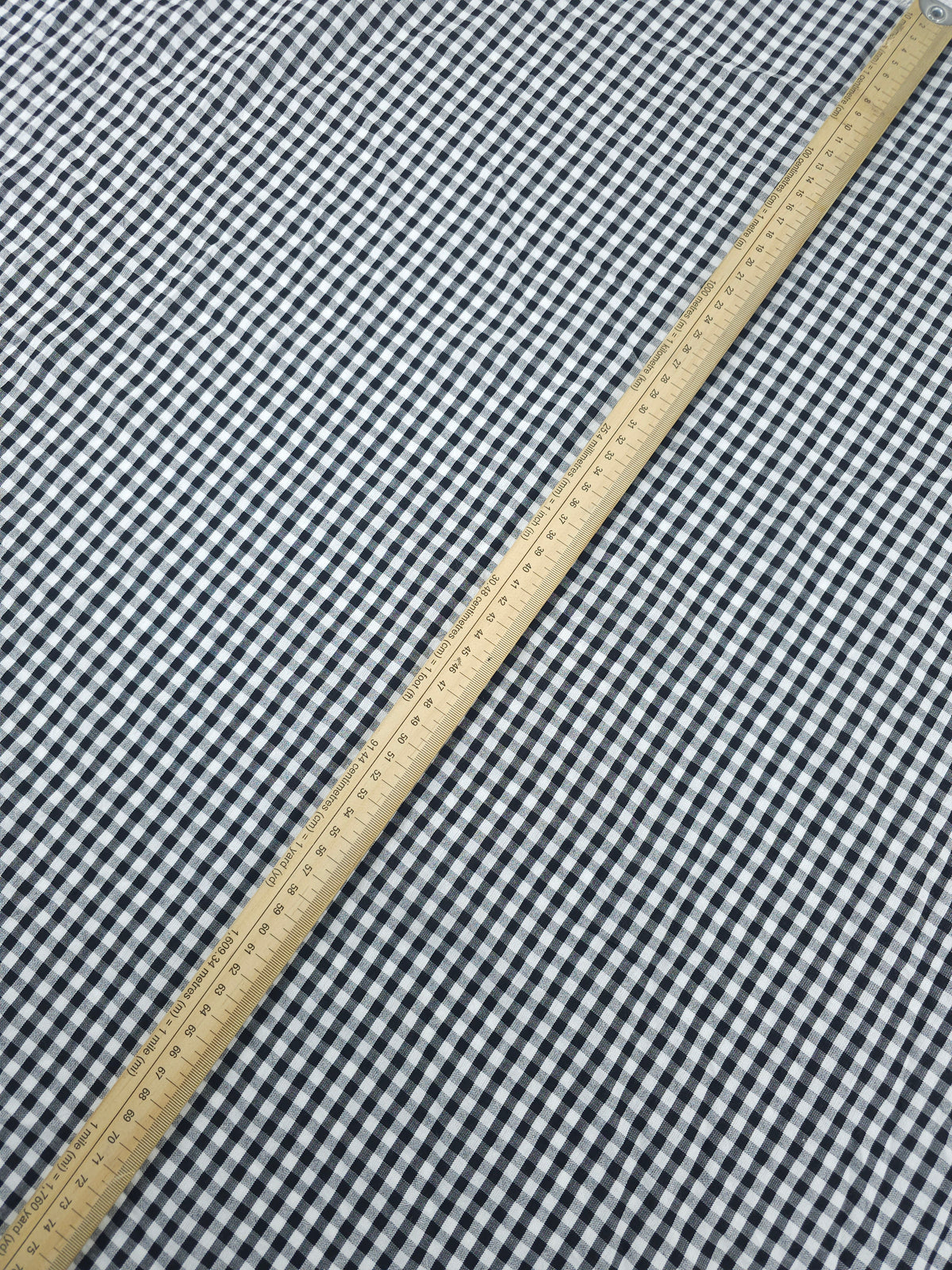 Black/White Small Gingham Cotton SeerSucker *PRE-ORDER*