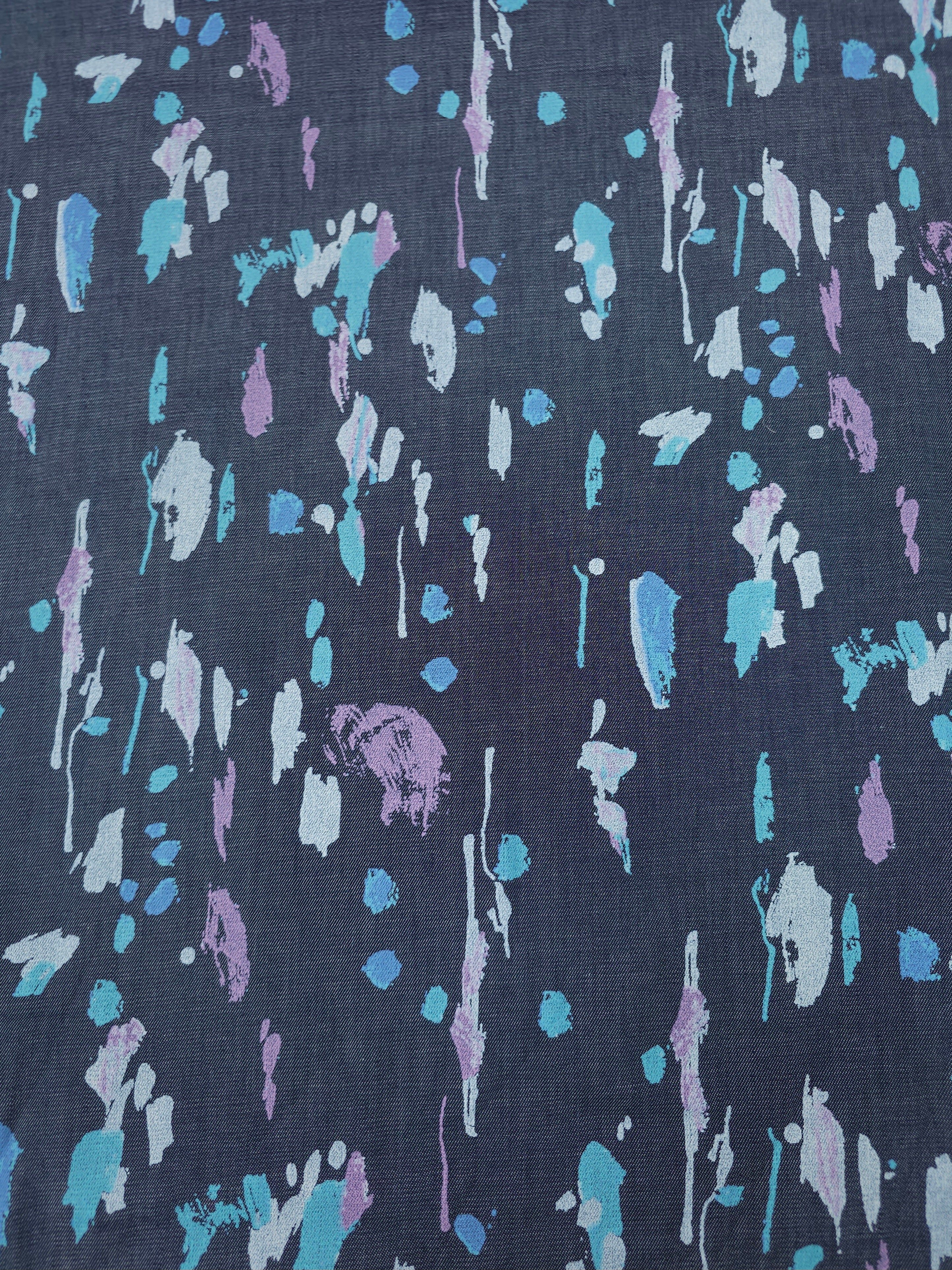 Abstract Splat Stroke Chambray