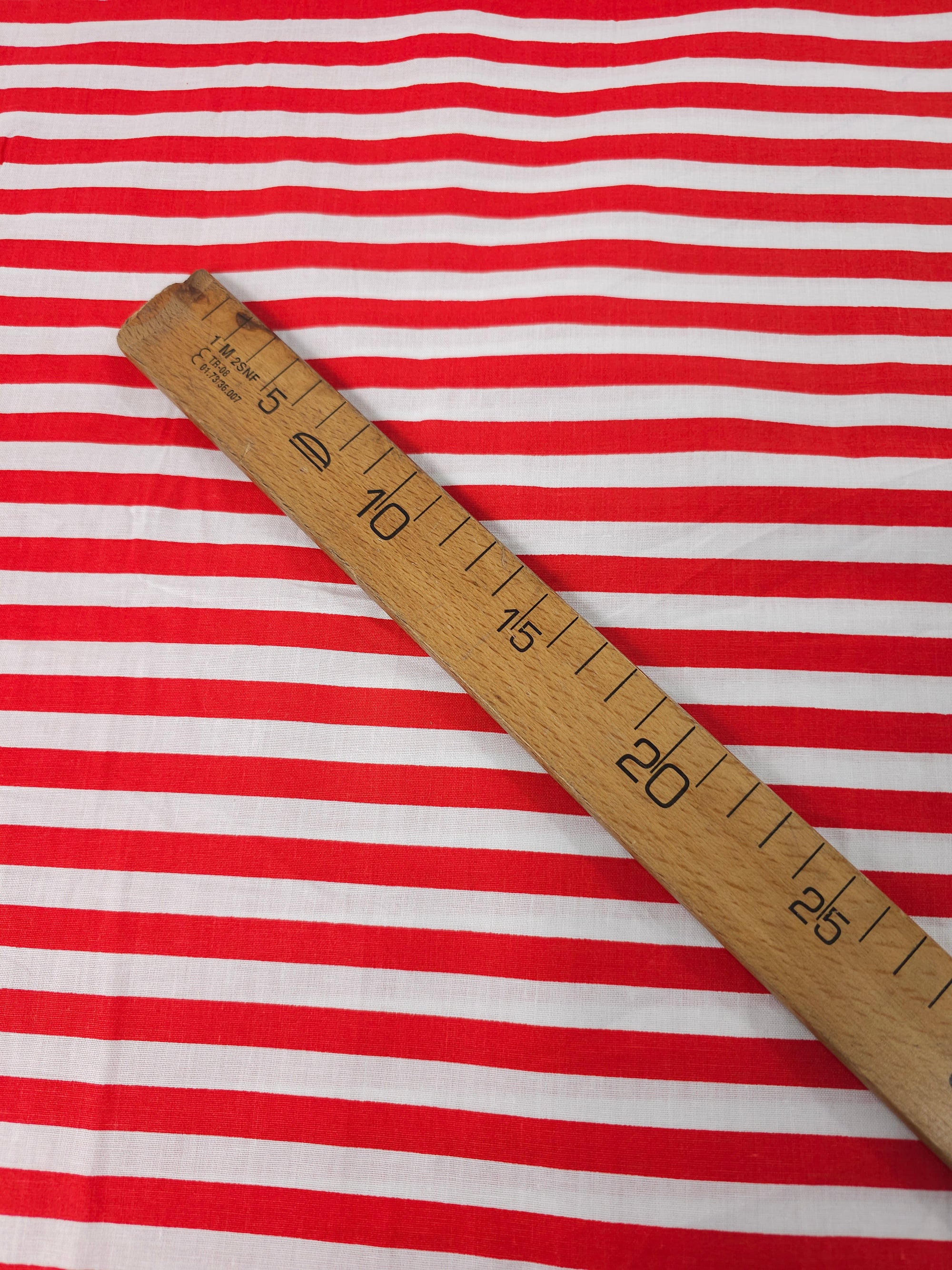 Red Large Stripe 100% Cotton *EXTRA WIDE*