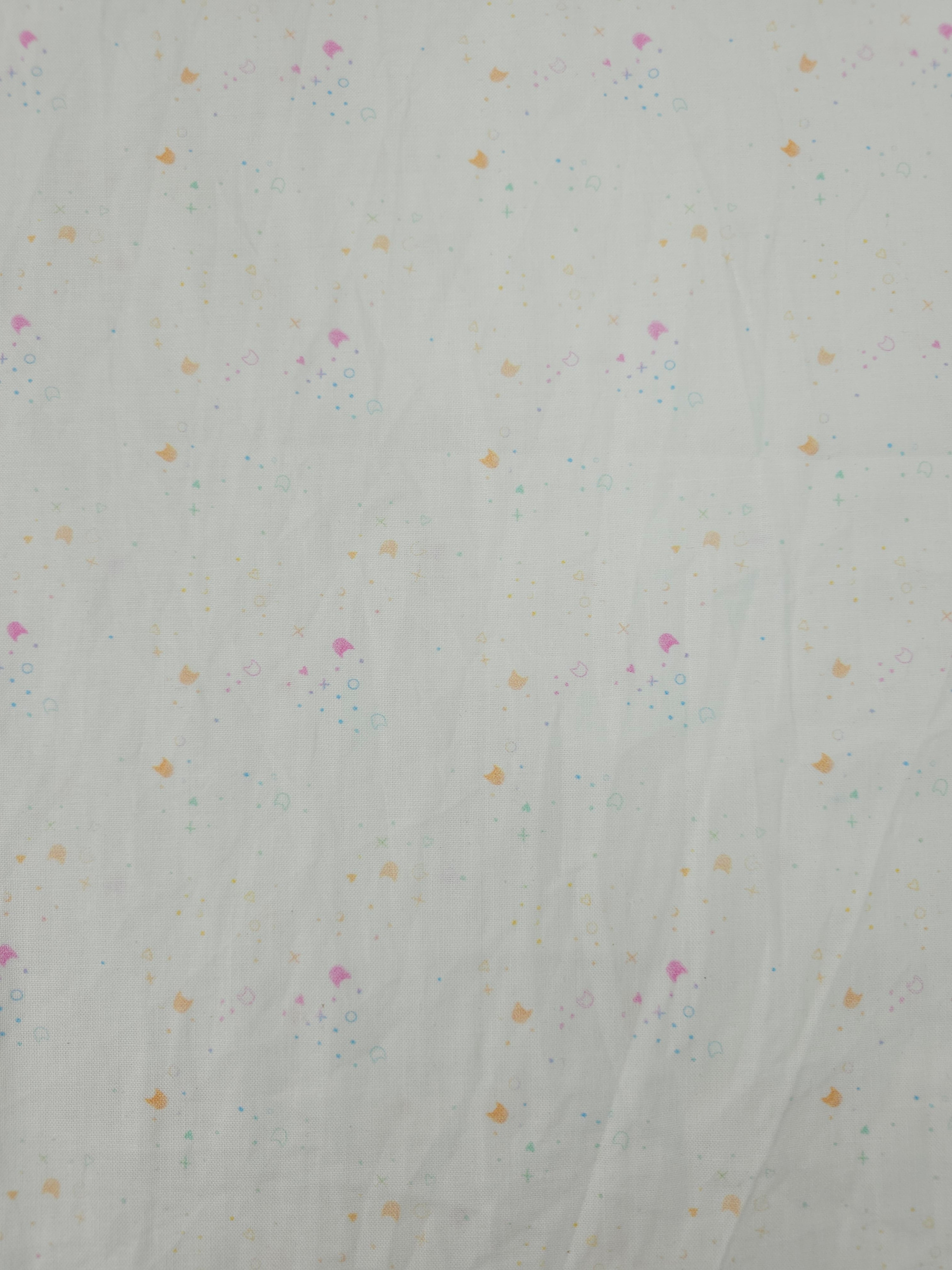 Orange/Pink Kitty Litter 100% Cotton - Pammie Jane
